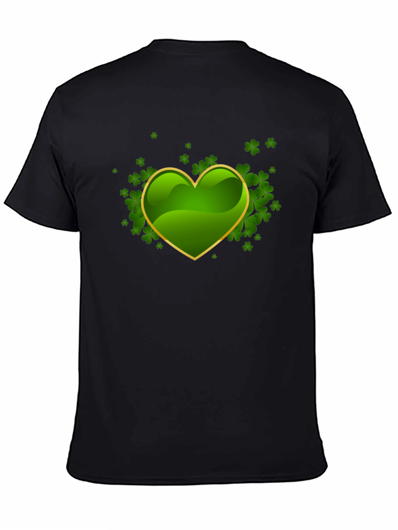 Lucky Shamrock Heart Graphic Tee