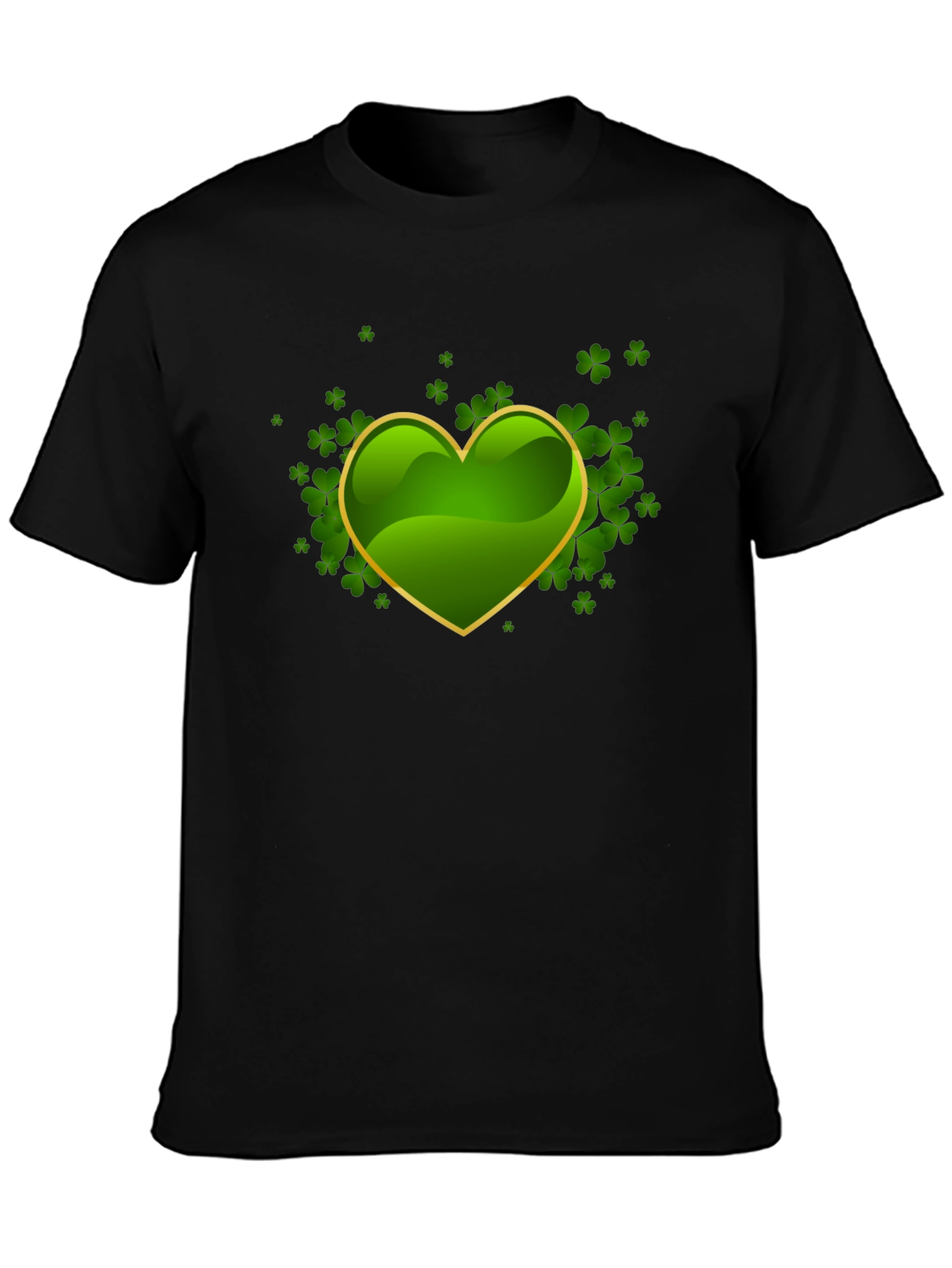 Lucky Shamrock Heart Graphic Tee