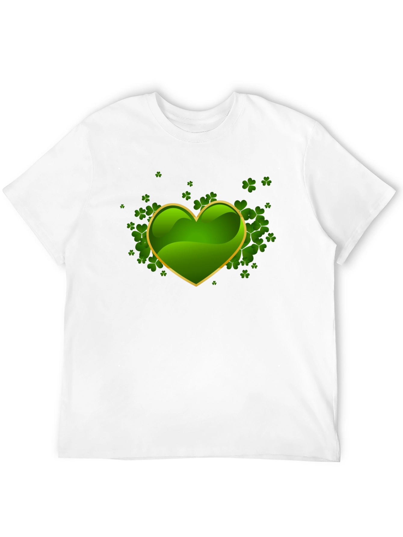 Lucky Shamrock Heart Graphic Tee