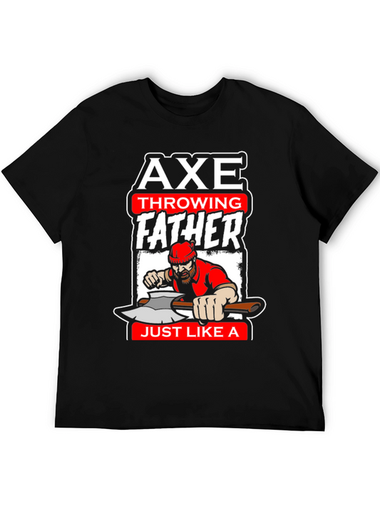 Axe Throwing Father T-Shirt