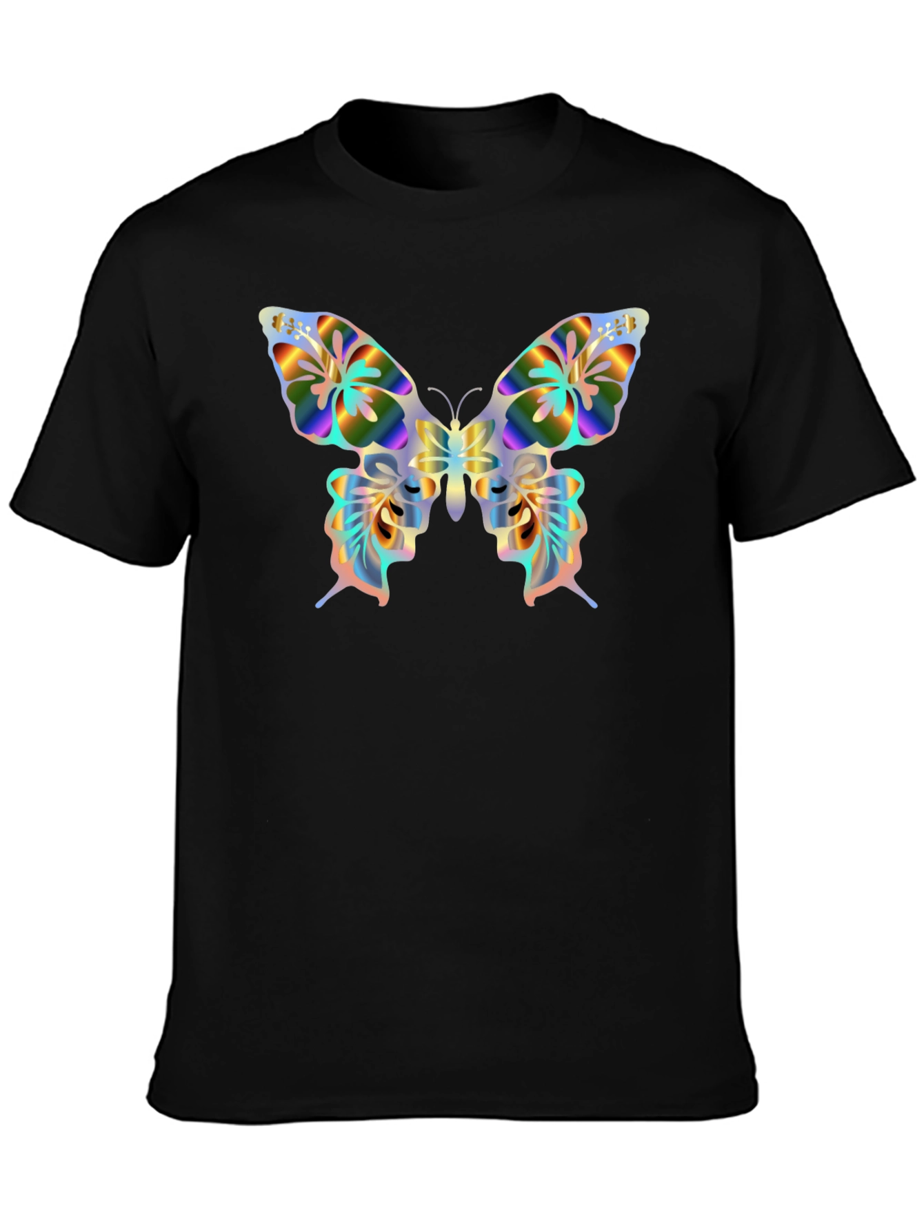 Butterfly Graphic T-Shirt - Black