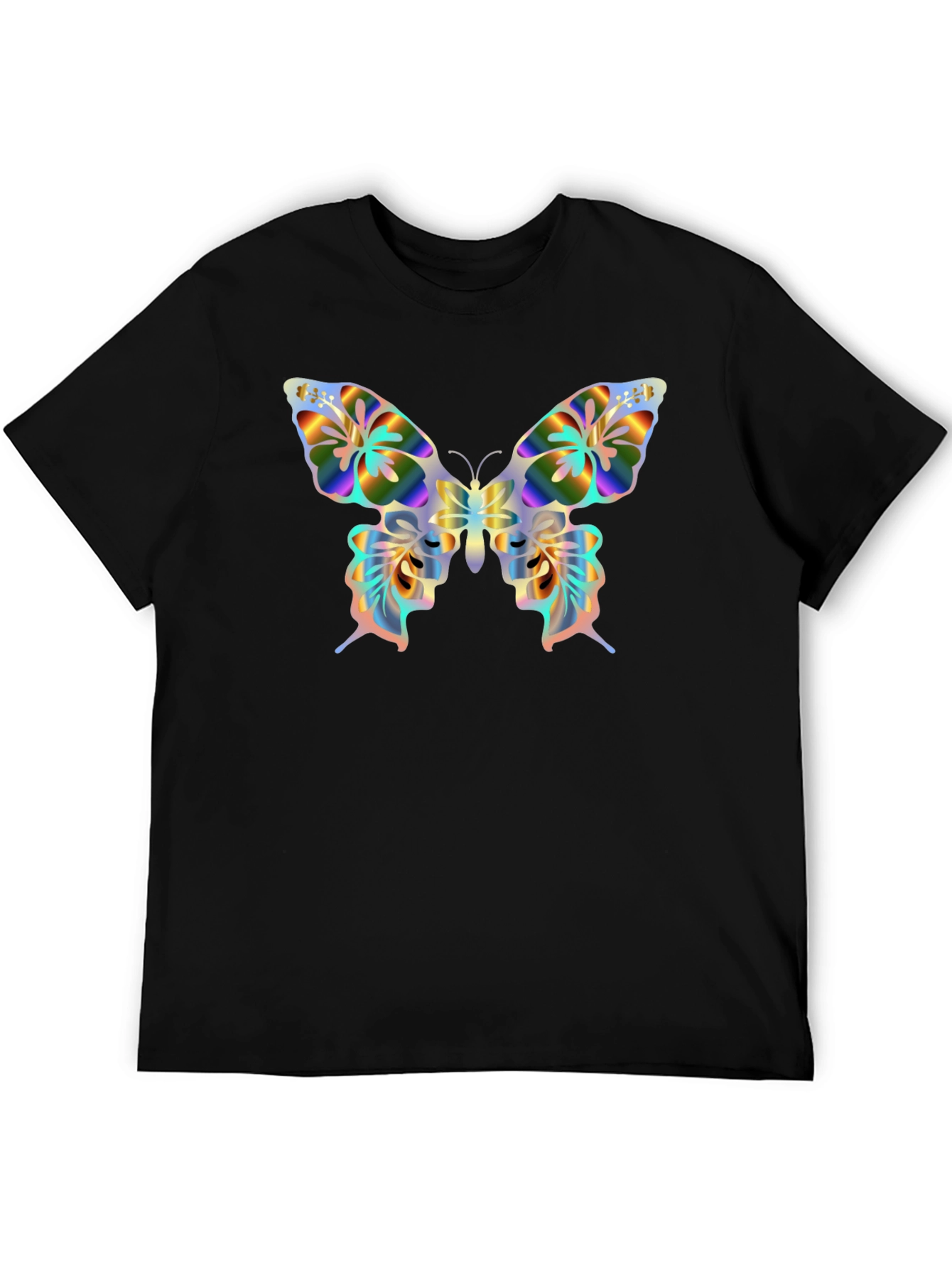 Butterfly Graphic T-Shirt - Black
