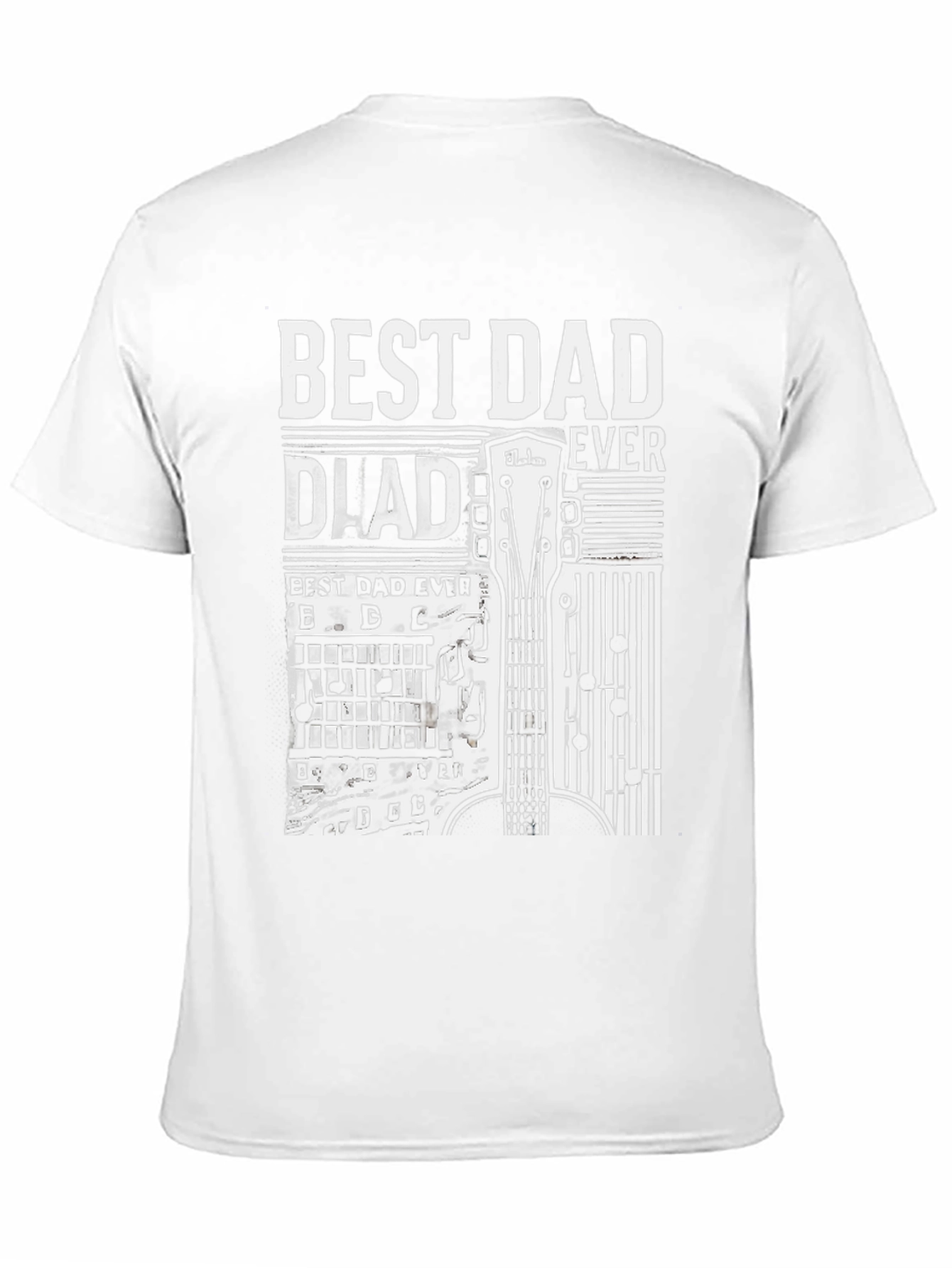 Best Dad Ever Guitar Graphic T-Shirt