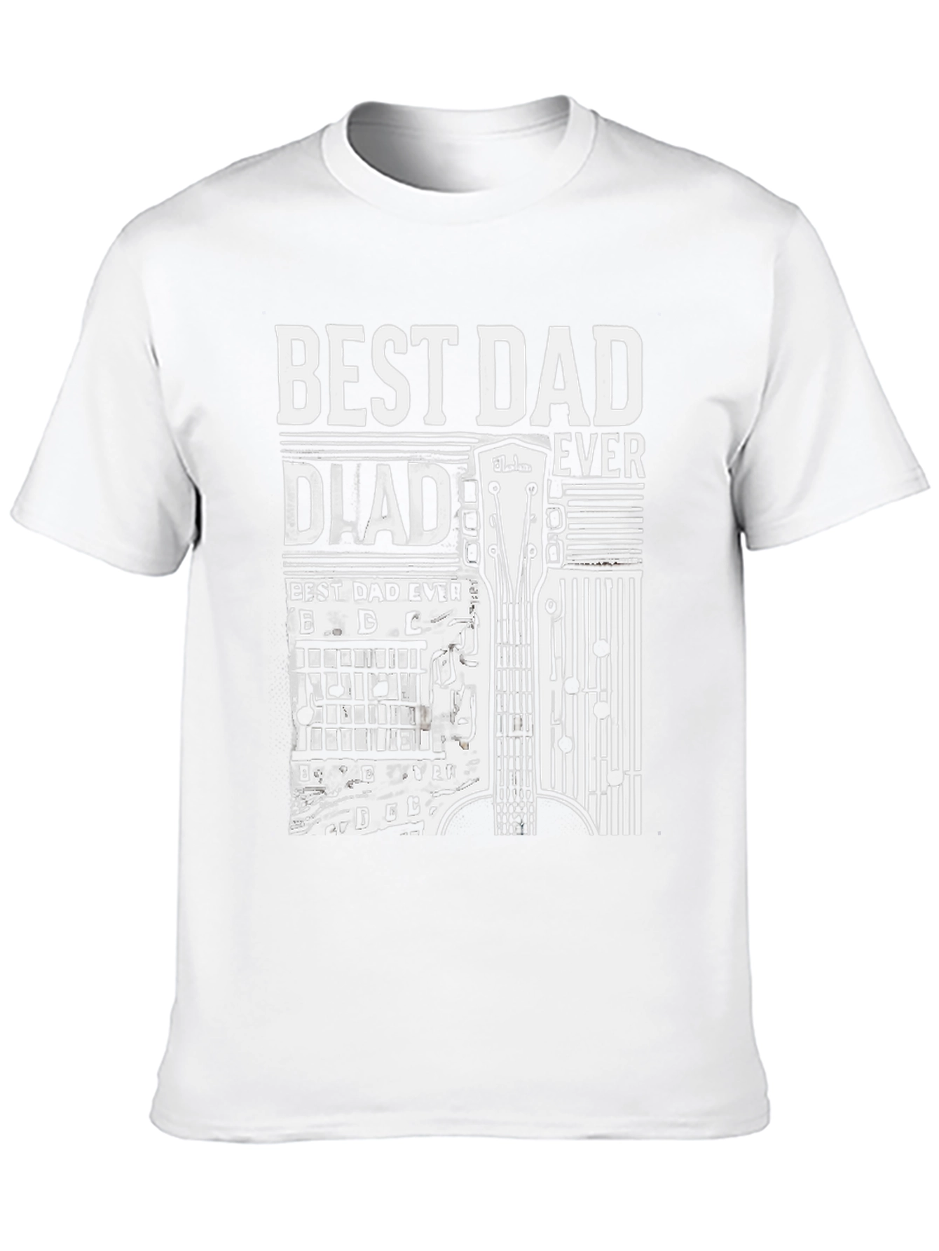 Best Dad Ever Guitar Graphic T-Shirt