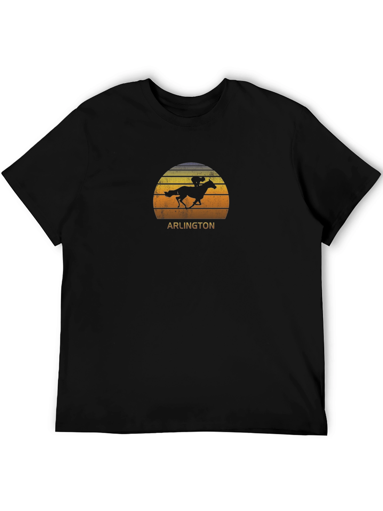 Arlington Horse Race Sunset Graphic T-Shirt