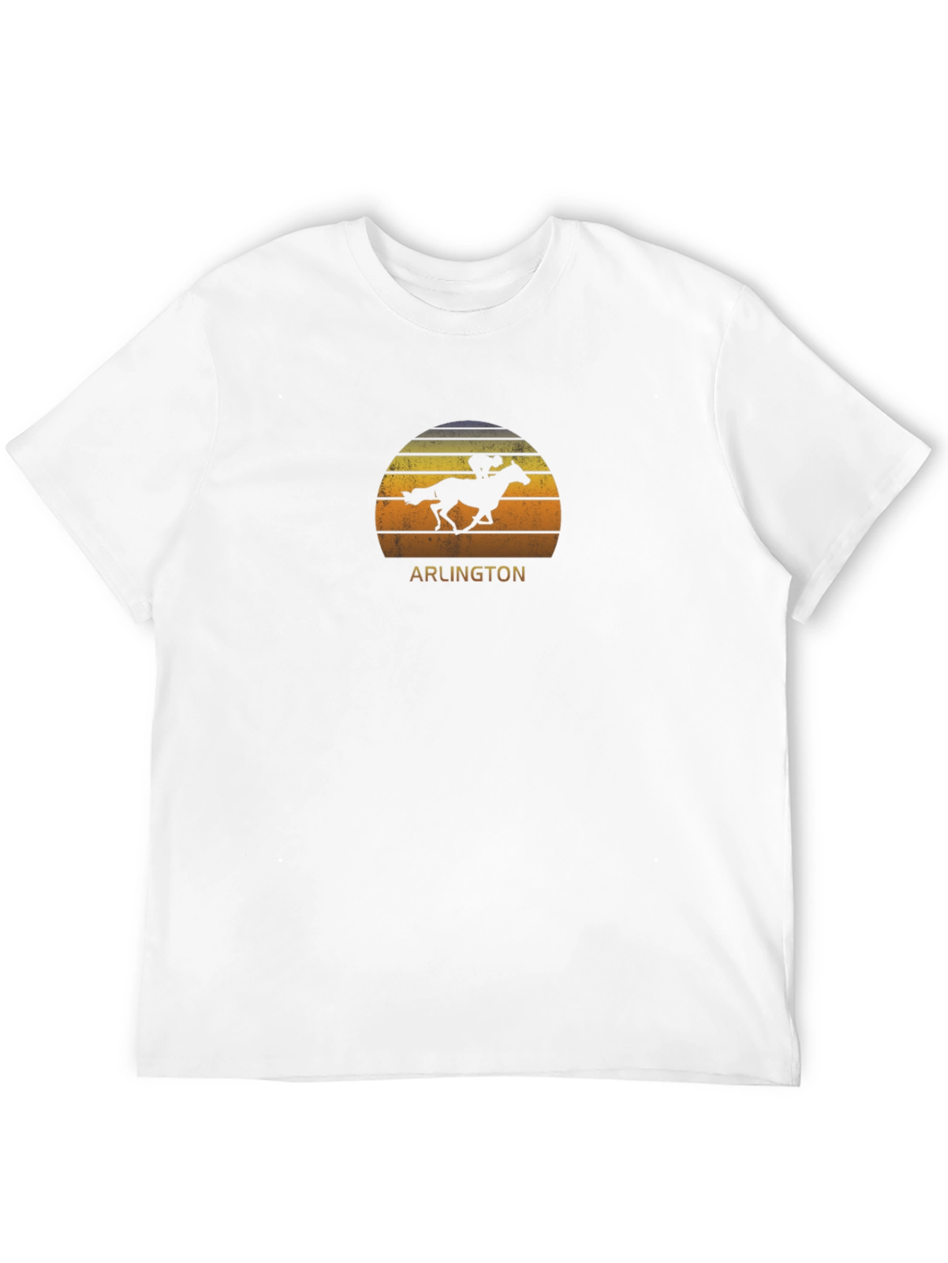 Arlington Horse Race Sunset Graphic T-Shirt