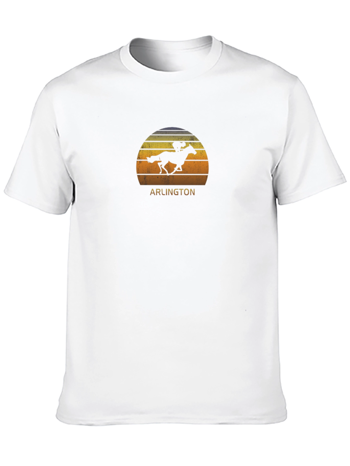 Arlington Horse Race Sunset Graphic T-Shirt