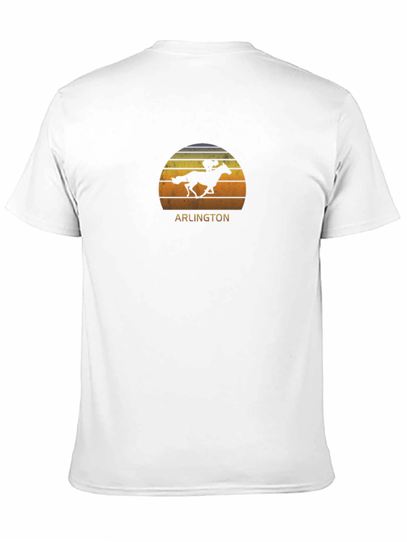 Arlington Horse Race Sunset Graphic T-Shirt