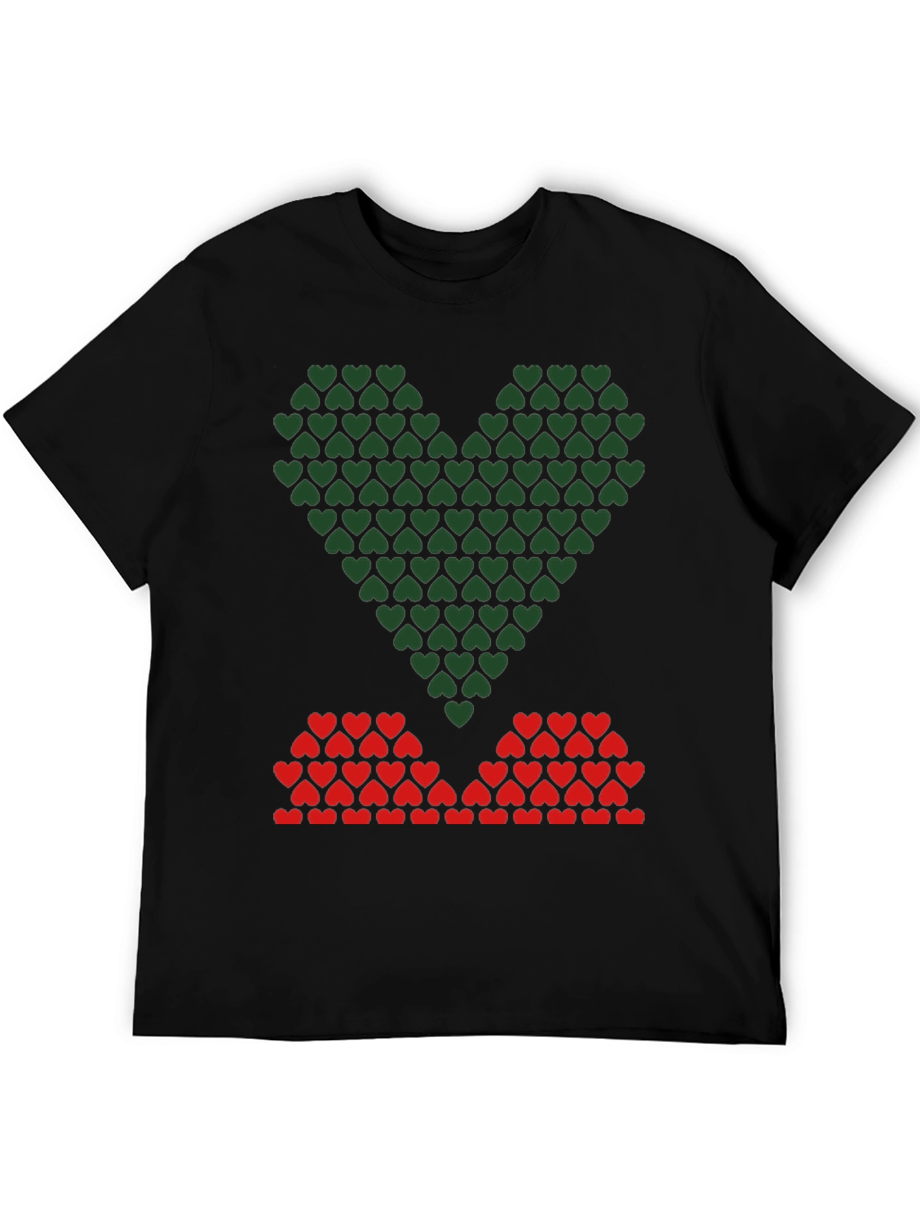 Heart Pattern Graphic Tee
