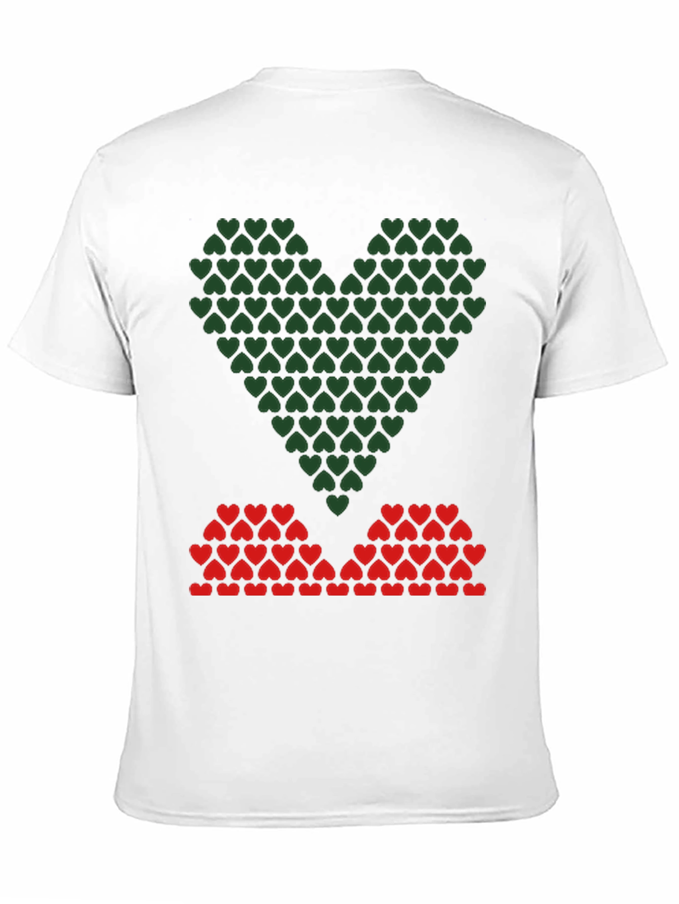 Heart Pattern Graphic Tee