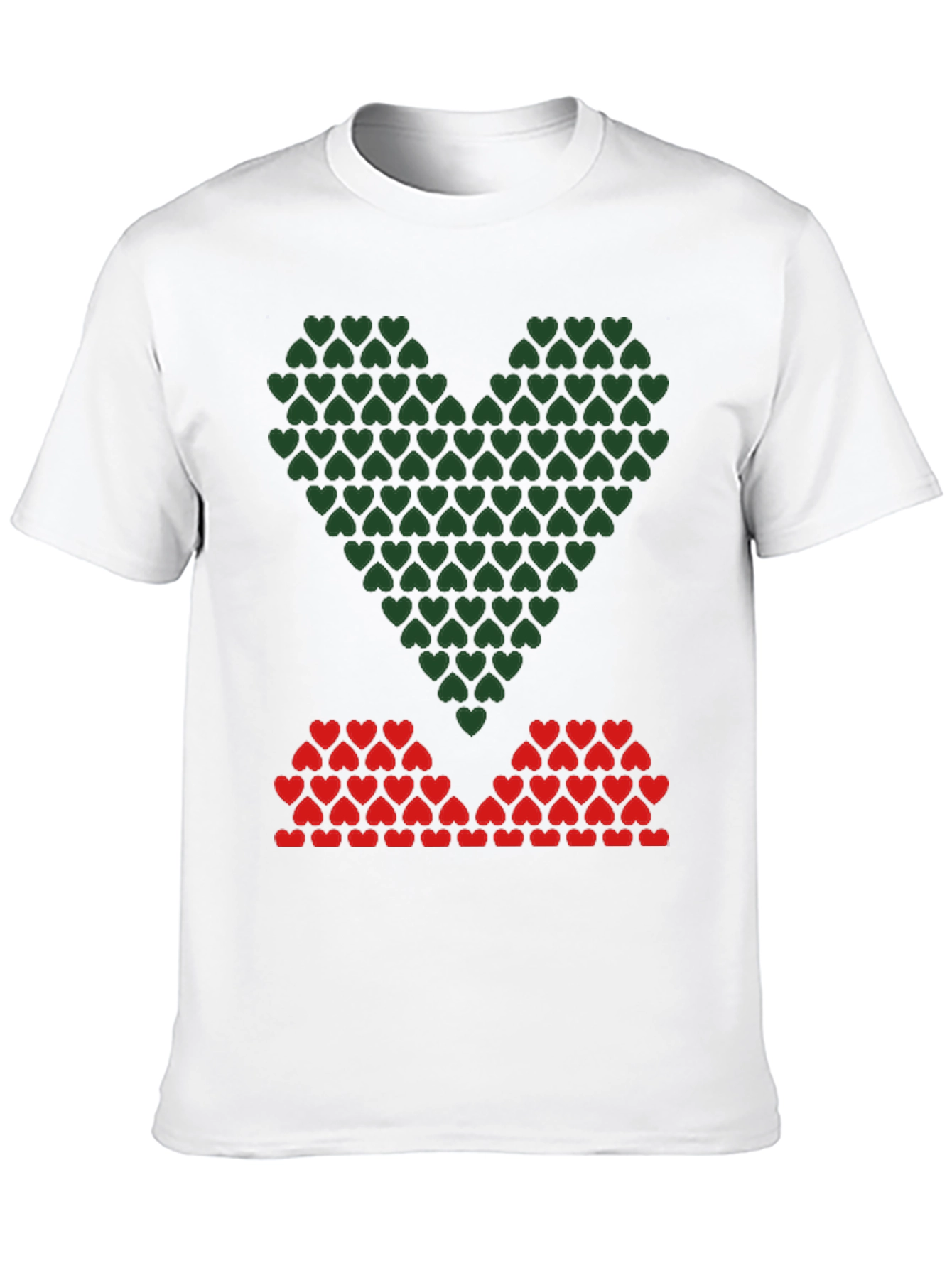 Heart Pattern Graphic Tee