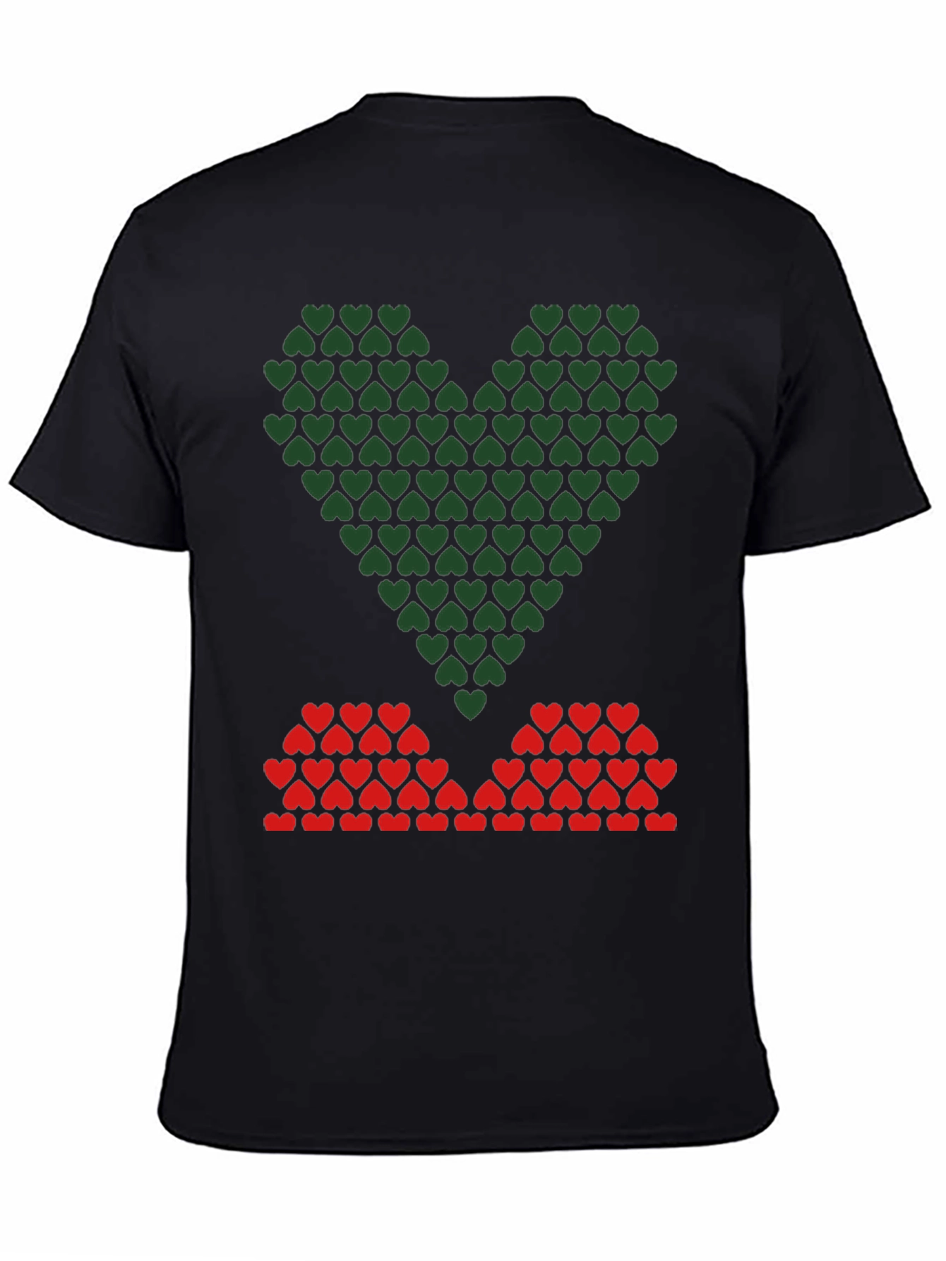 Heart Pattern Graphic Tee
