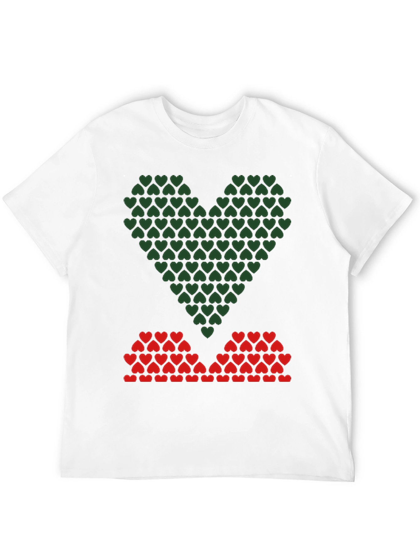 Heart Pattern Graphic Tee