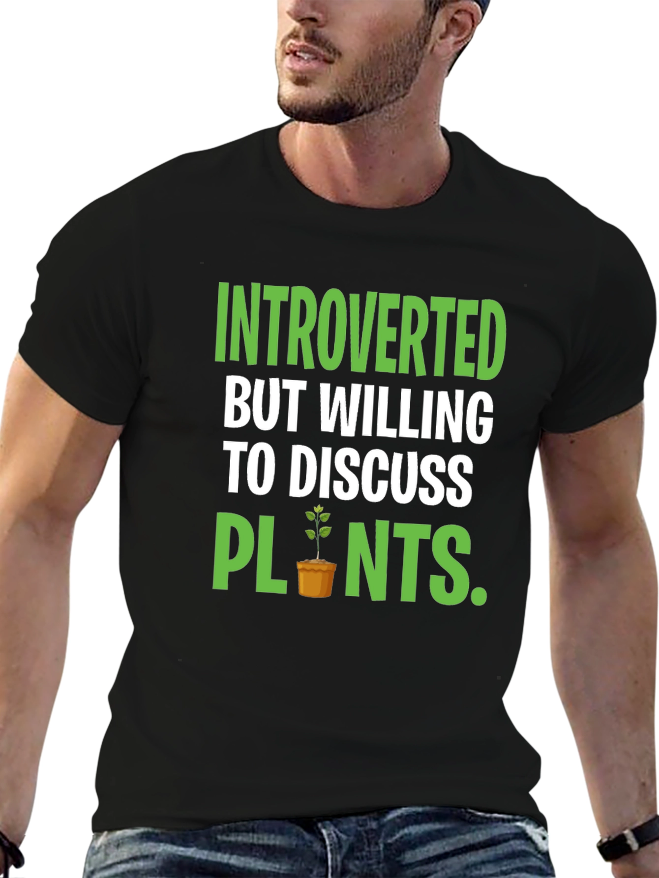Introverted Plants Graphic Tee