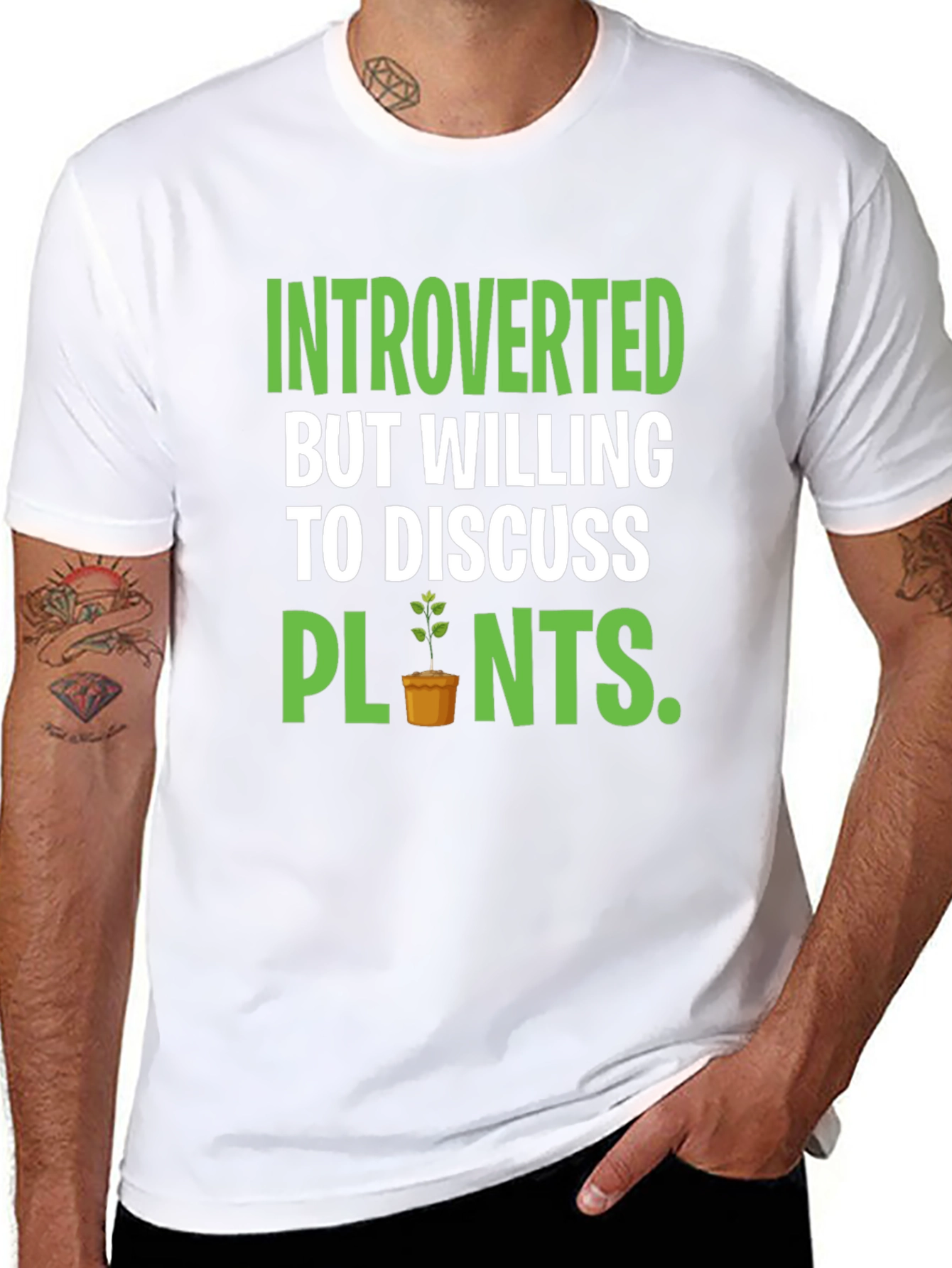 Introverted Plants Graphic Tee