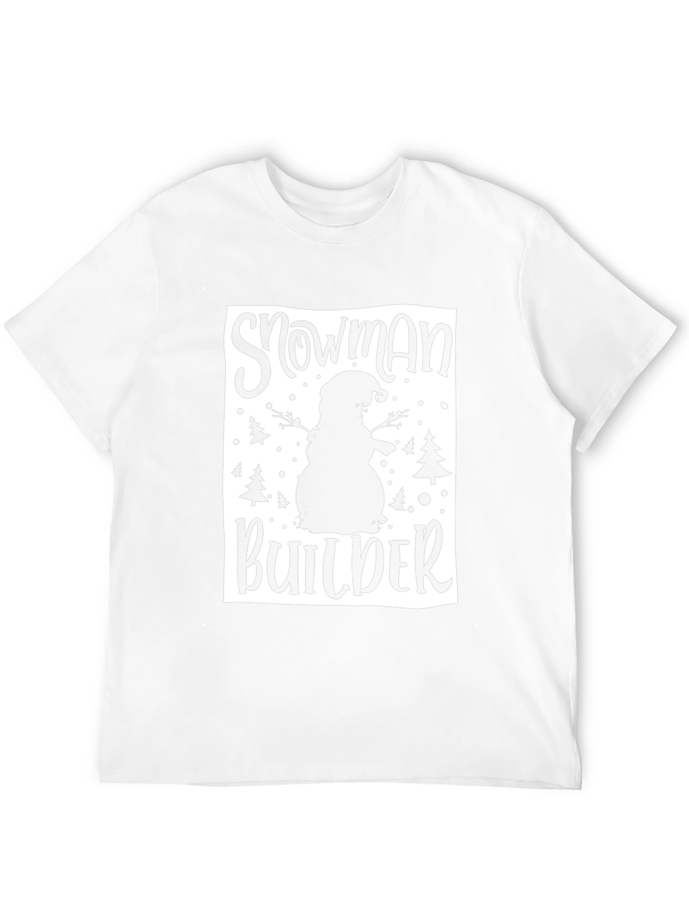Snowman Builder Graphic Tee - Black