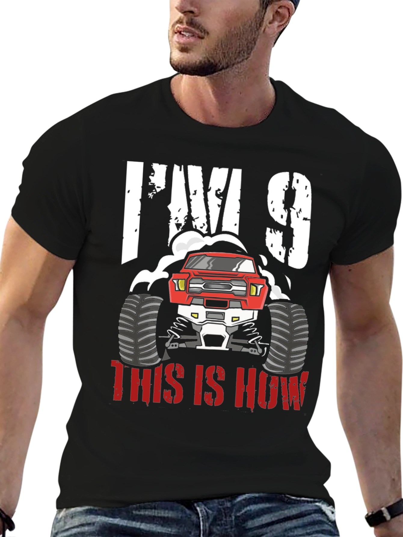 Im 9 Monster Truck Birthday Shirt