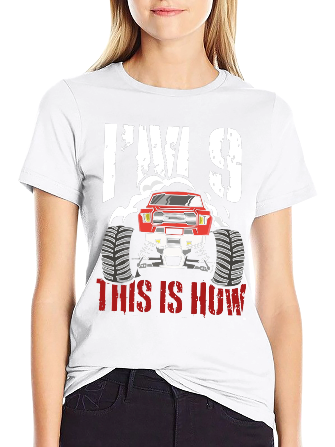 Im 9 Monster Truck Birthday Shirt