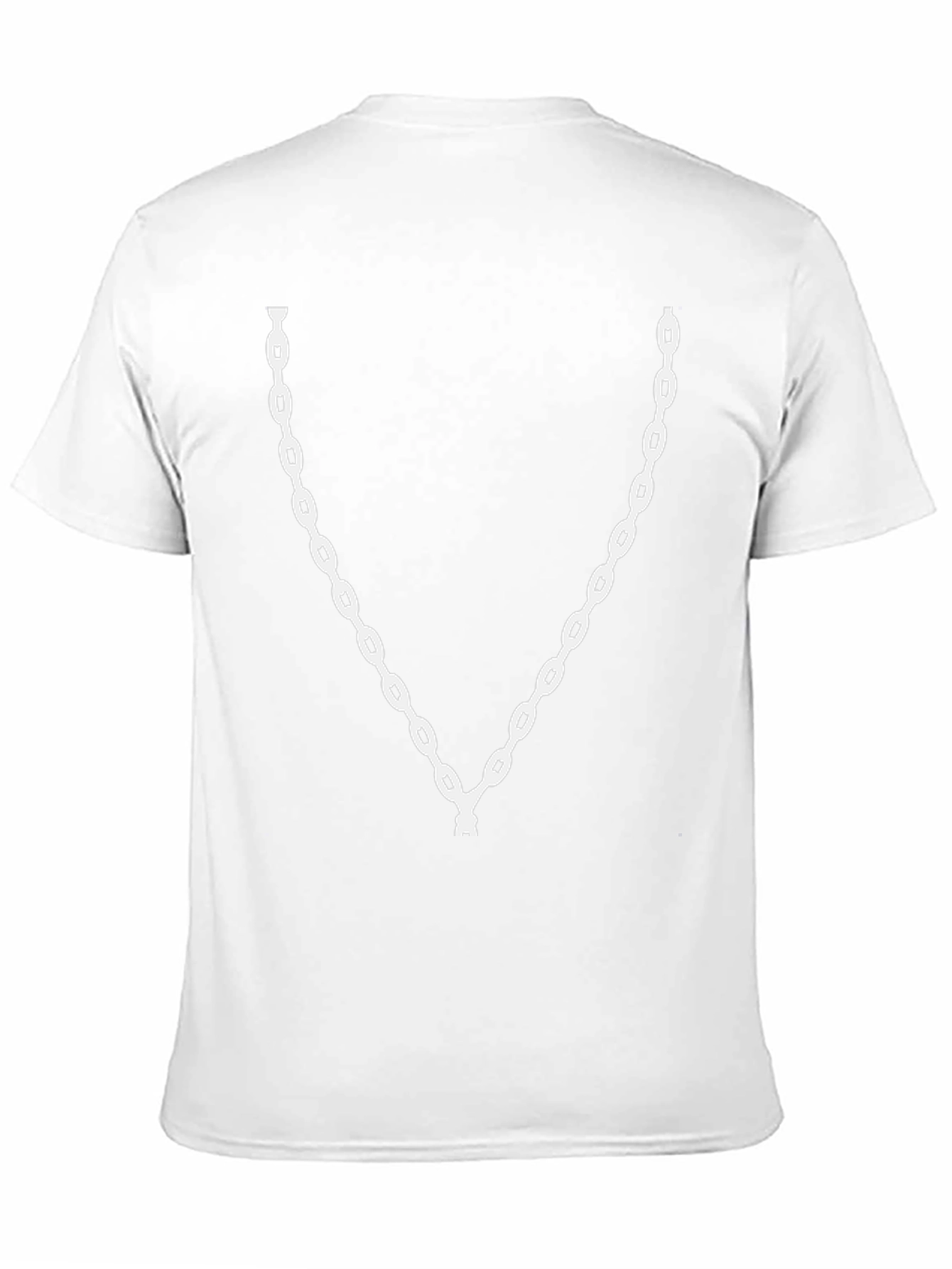 Chain Link Graphic Tee - Black Cotton Casual Wear