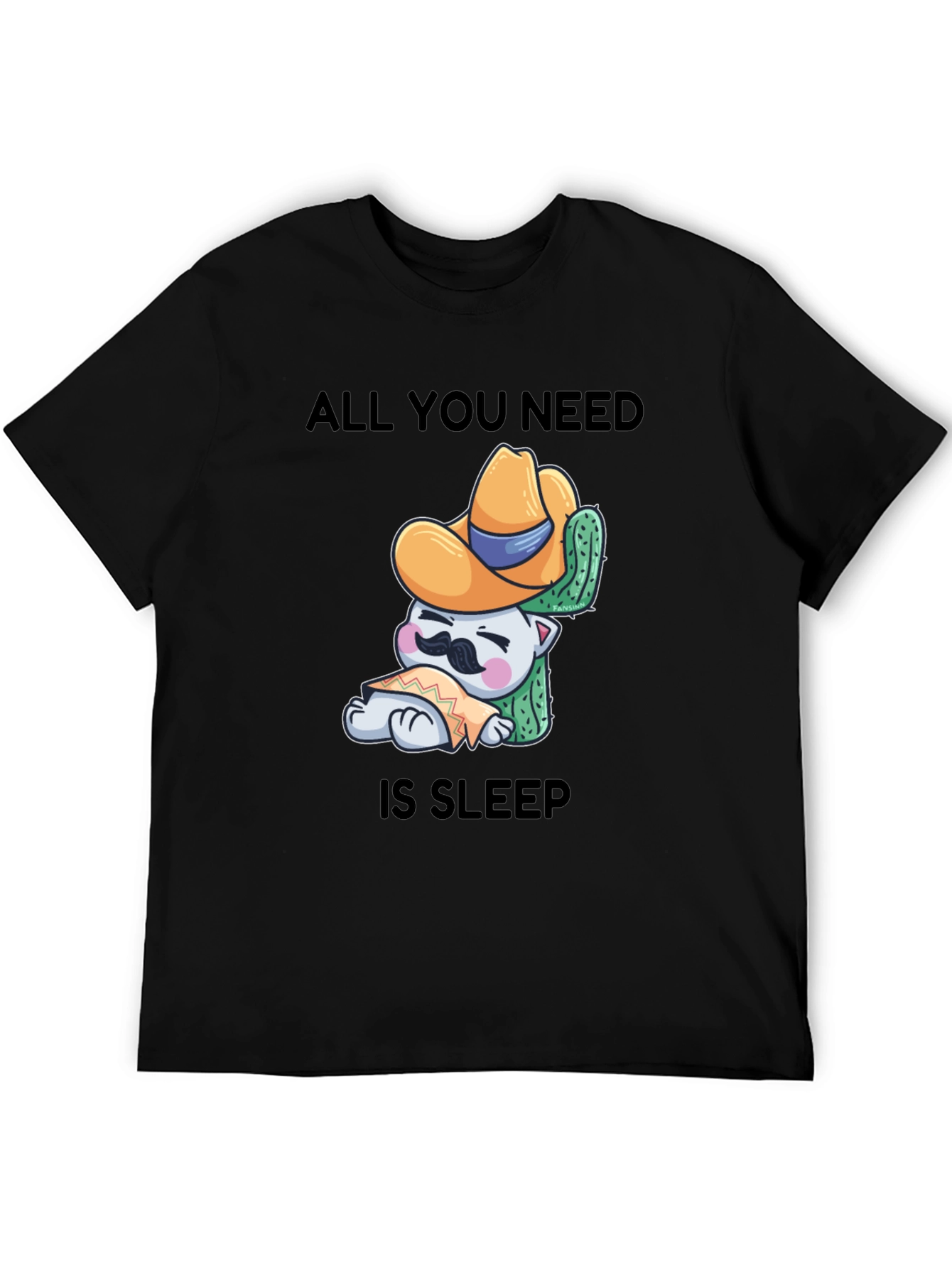 Sleepy Cat Cactus T-Shirt - Comfort & Style