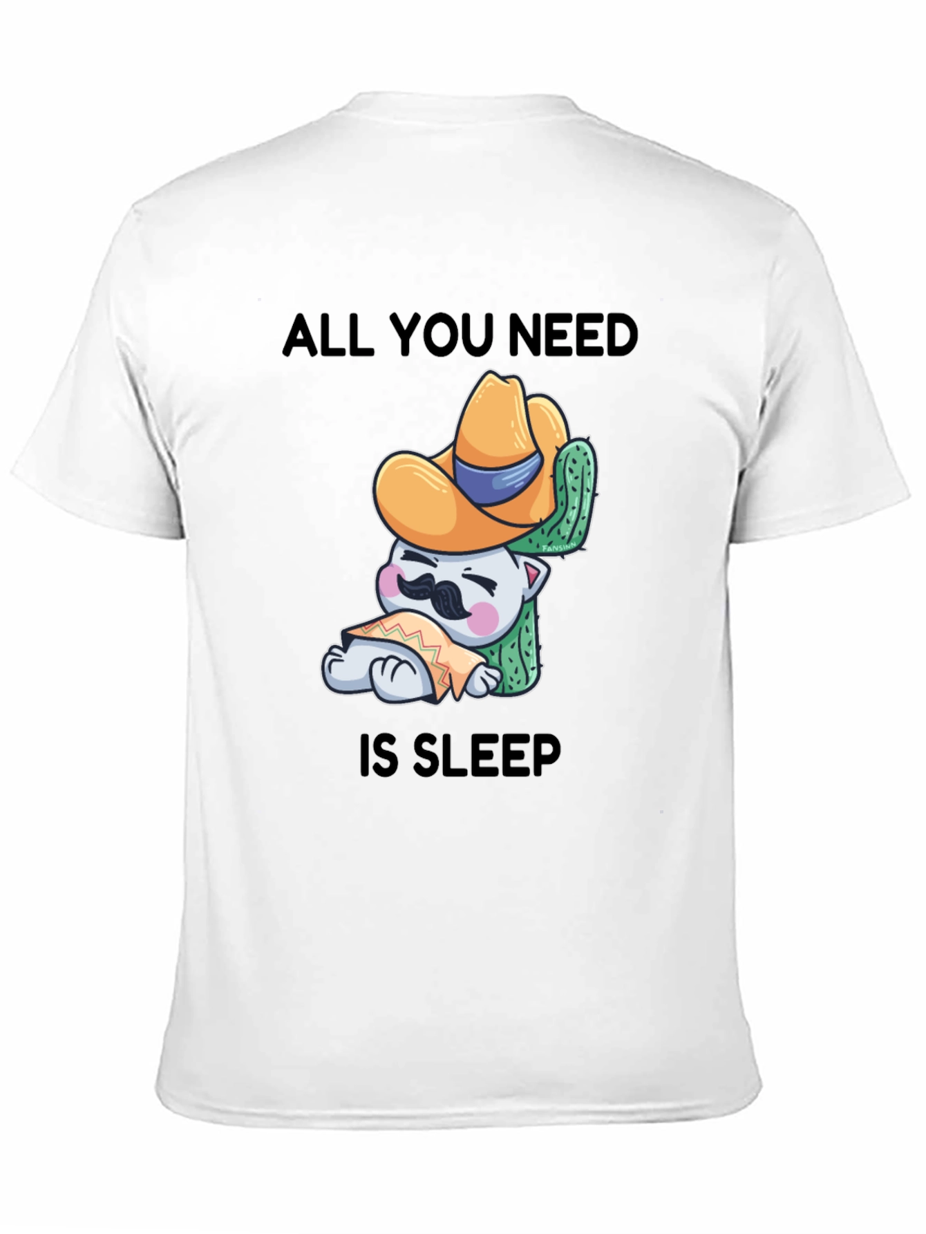 Sleepy Cat Cactus T-Shirt - Comfort & Style