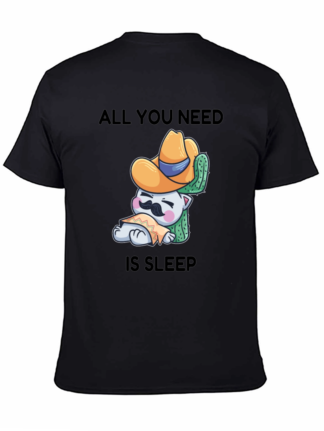 Sleepy Cat Cactus T-Shirt - Comfort & Style