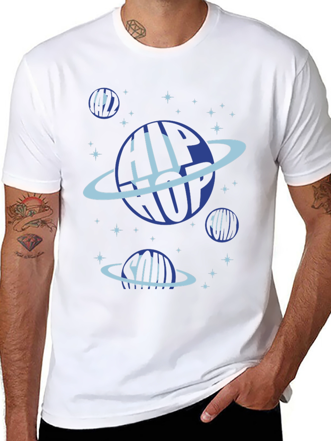 Hip Hop Planet Black T-Shirt