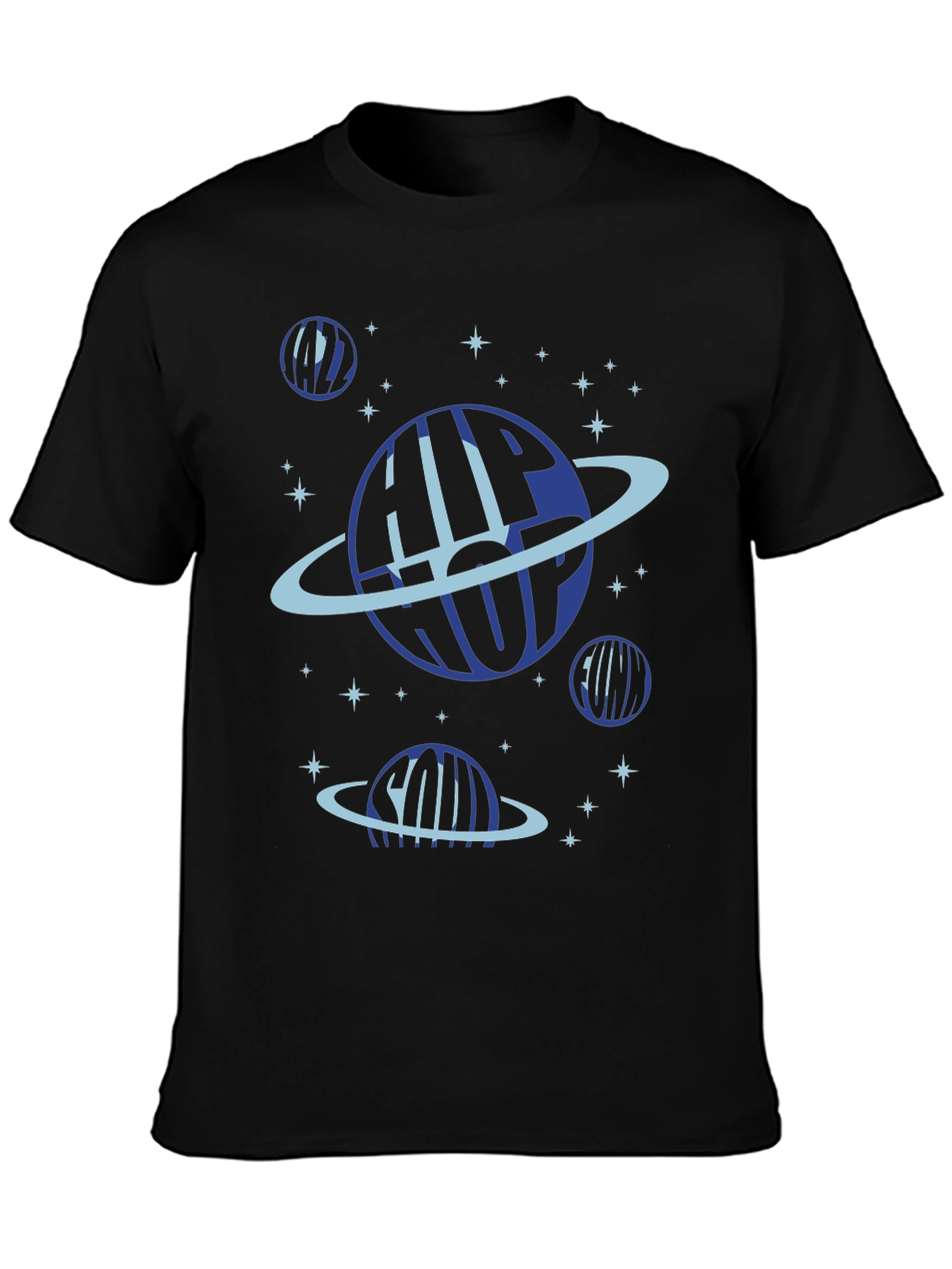 Hip Hop Planet Black T-Shirt