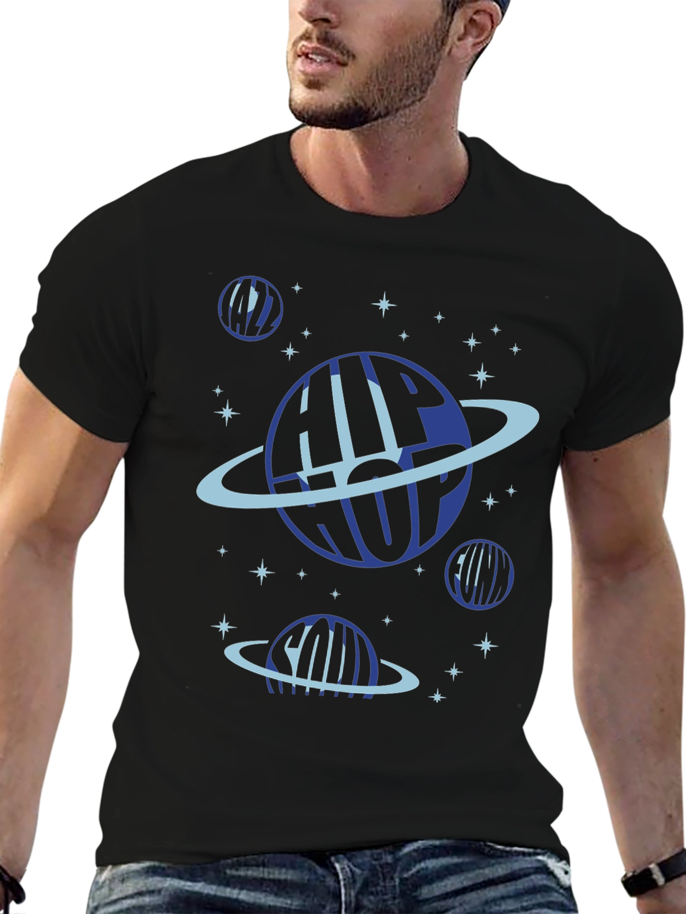 Hip Hop Planet Black T-Shirt
