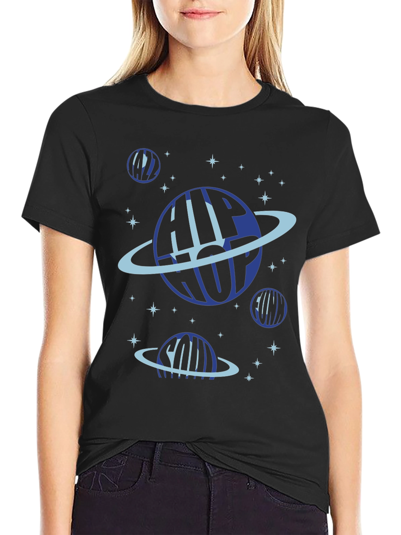 Hip Hop Planet Black T-Shirt