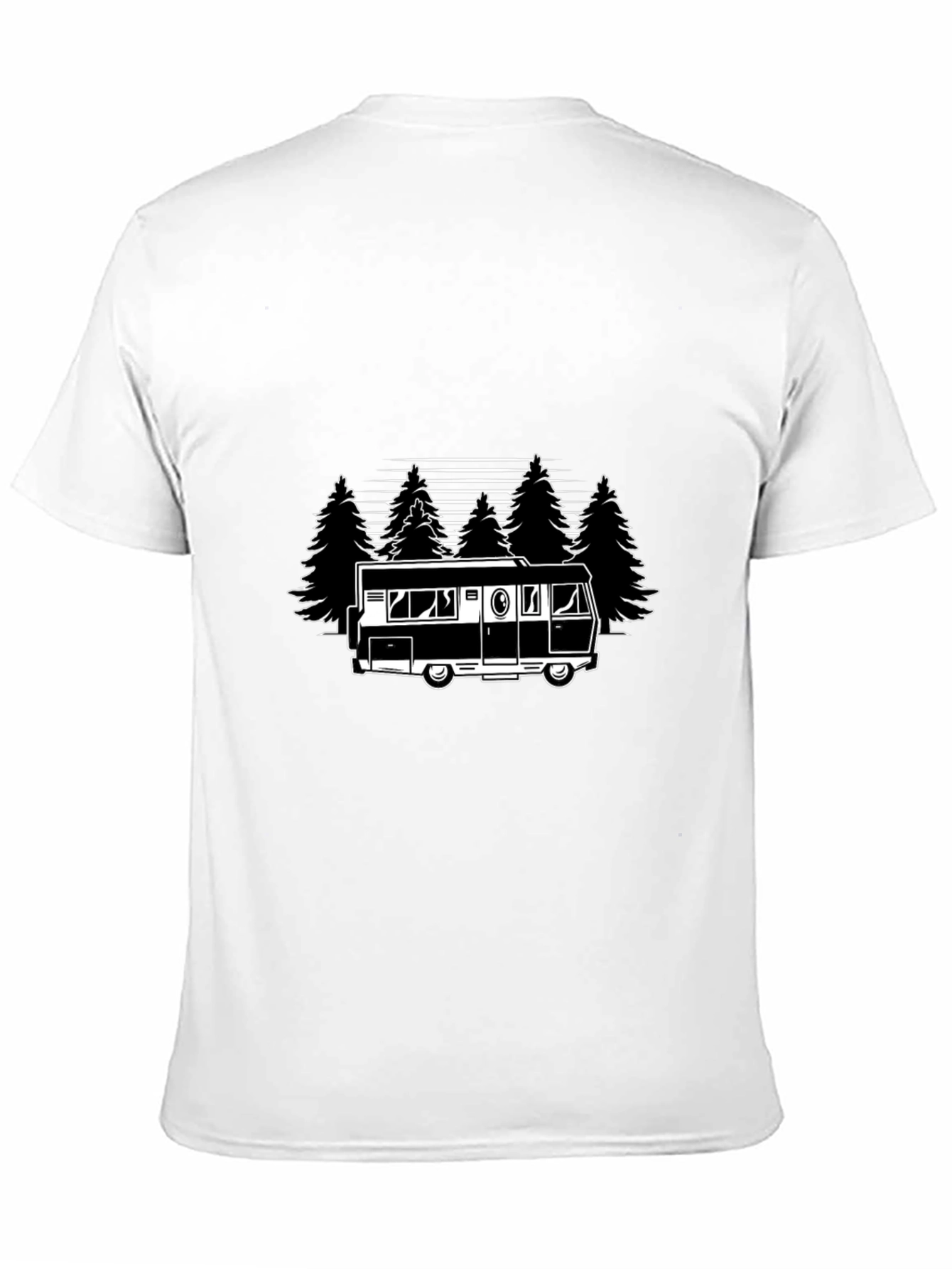 Camping Adventure Graphic Tee - Black