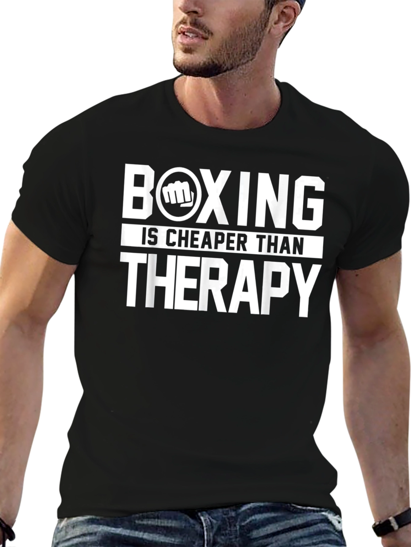Boxing is Cheaper Than Therapy T-Shirt