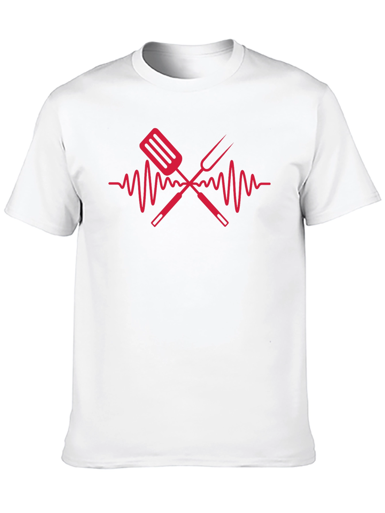 BBQ Heartbeat T-Shirt - Grill Master Apparel