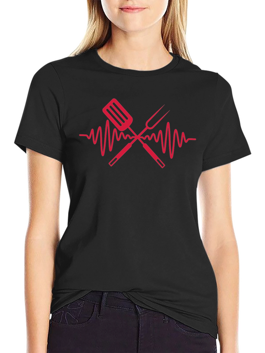 BBQ Heartbeat T-Shirt - Grill Master Apparel