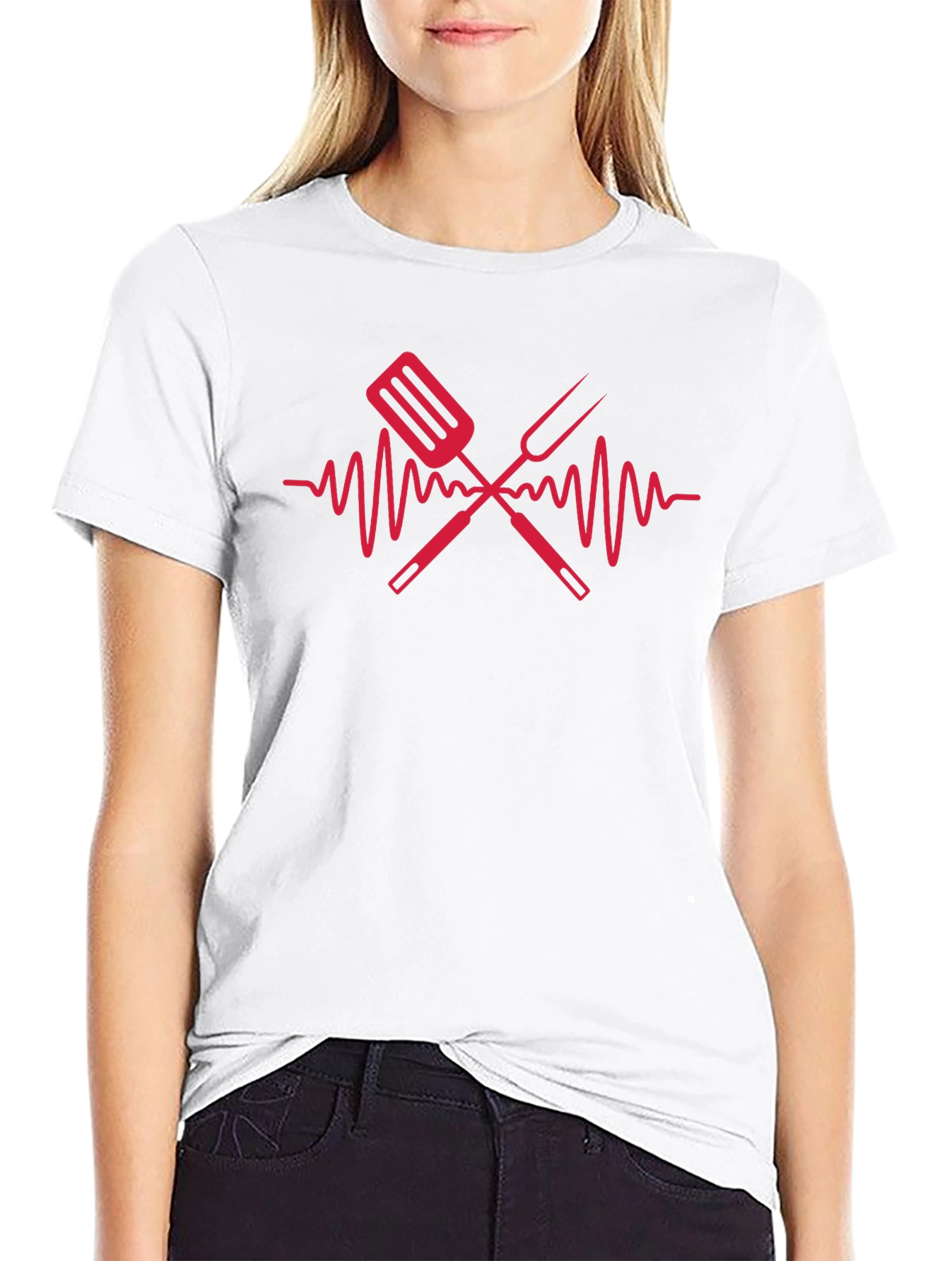 BBQ Heartbeat T-Shirt - Grill Master Apparel