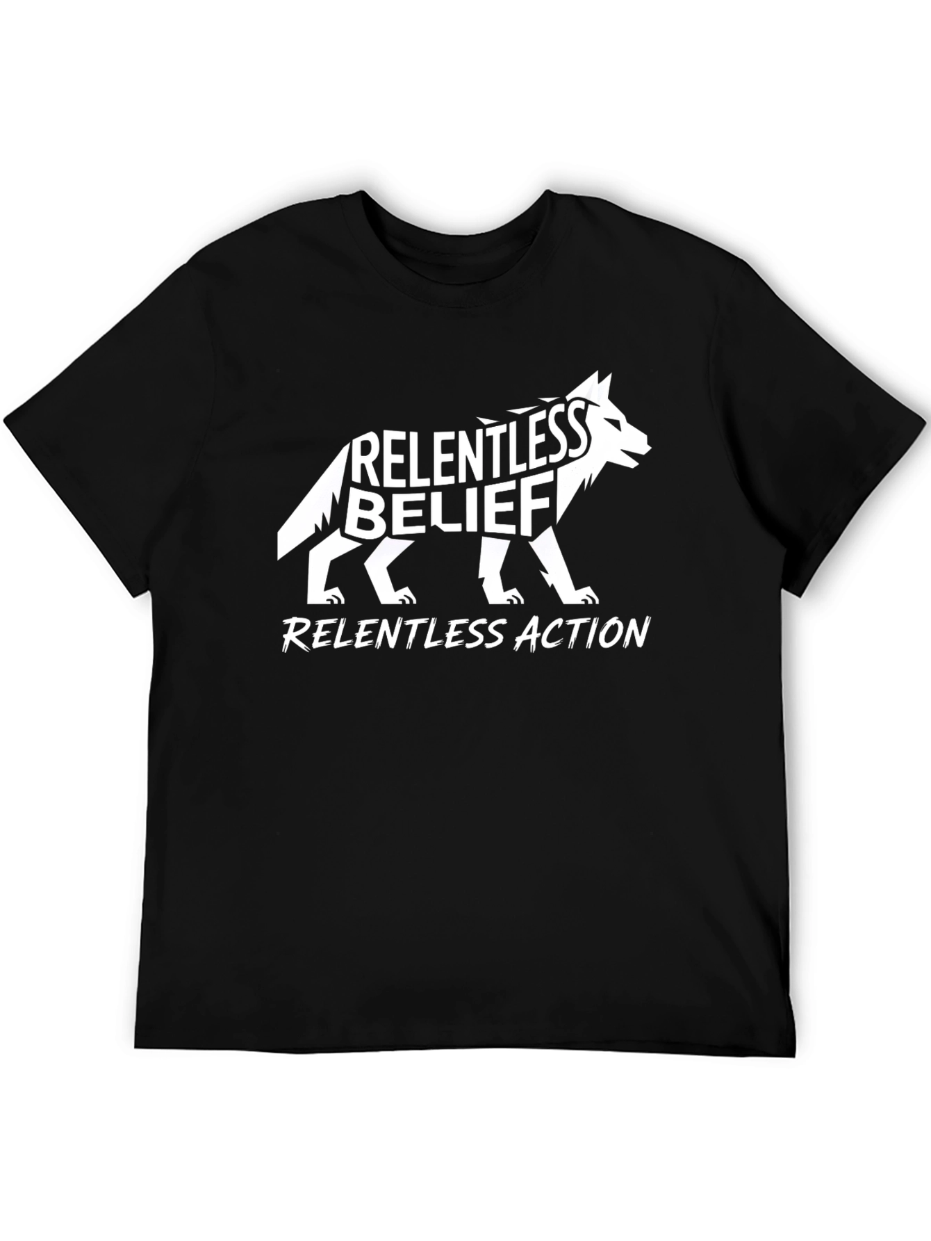 Relentless Belief Action Black Graphic Tee