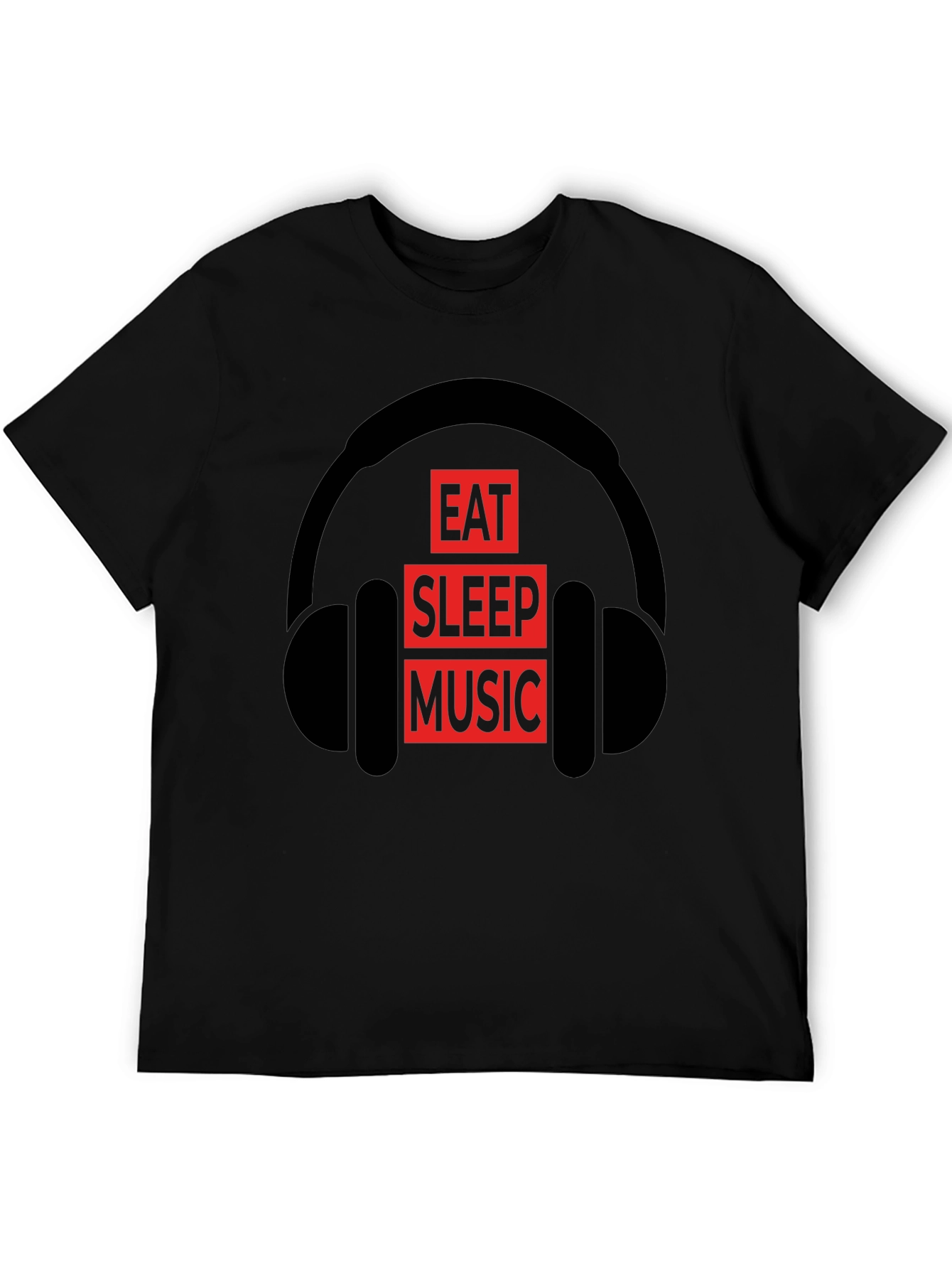Eat Sleep Music T-Shirt | Black Graphic Tee