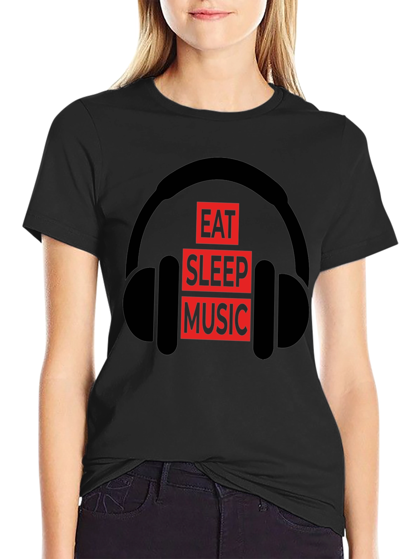 Eat Sleep Music T-Shirt | Black Graphic Tee