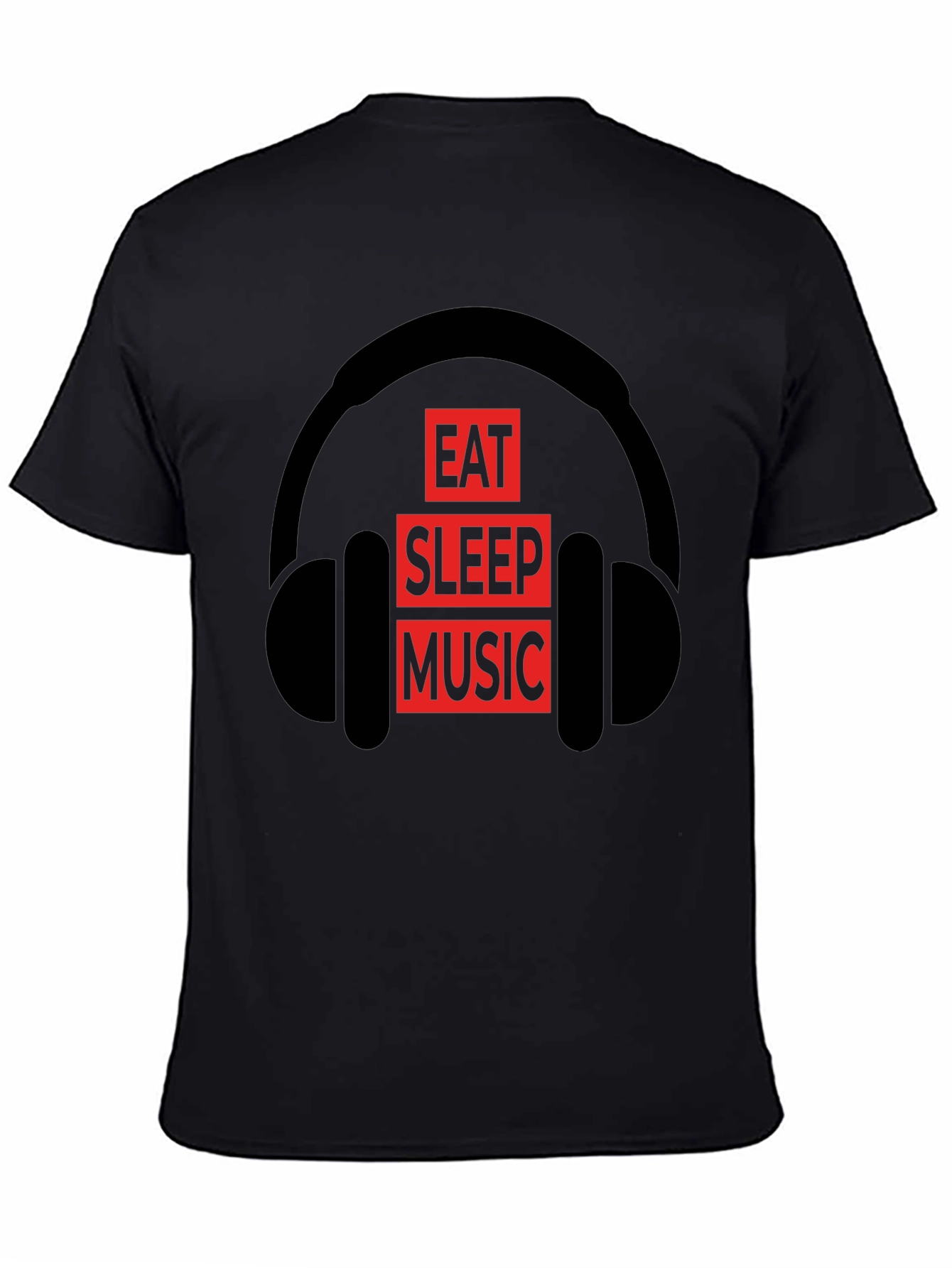 Eat Sleep Music T-Shirt | Black Graphic Tee