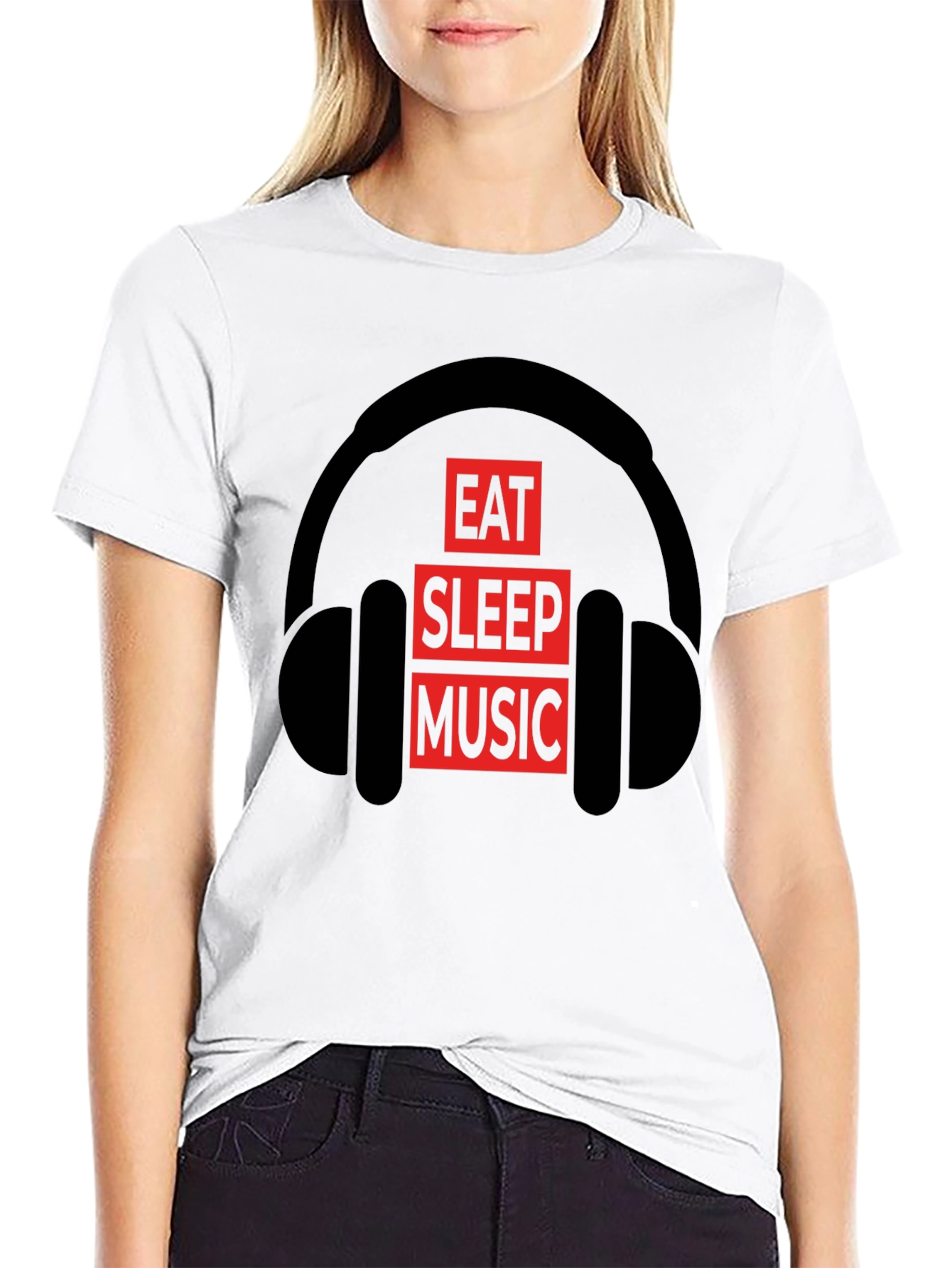 Eat Sleep Music T-Shirt | Black Graphic Tee