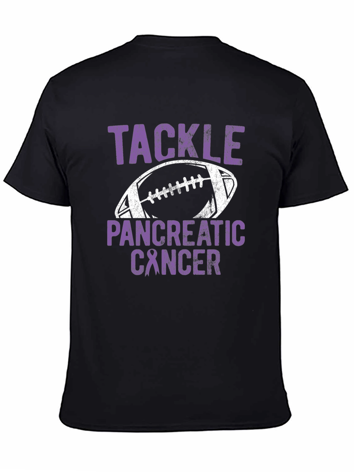 Tackle Pancreatic Cancer Football T-Shirt