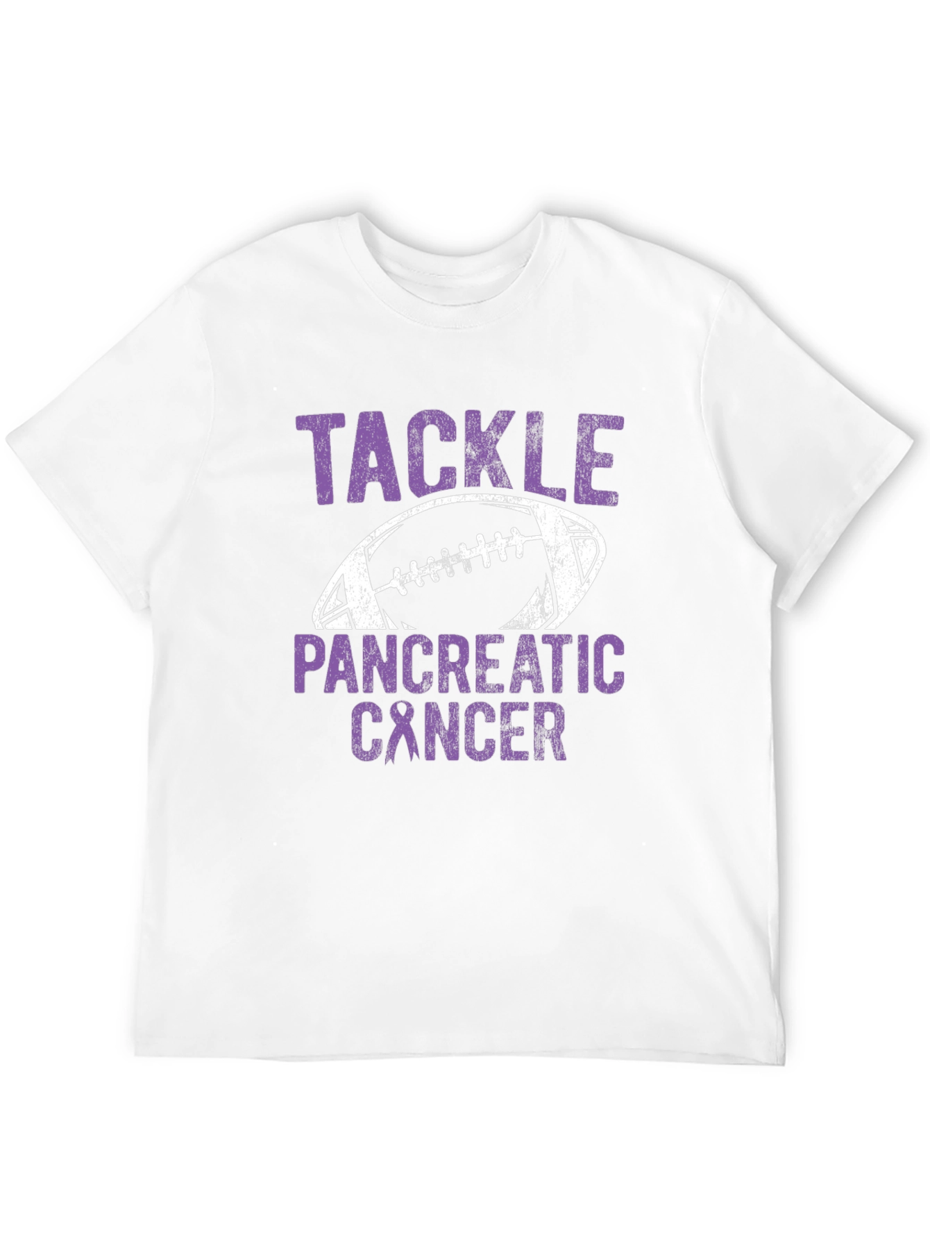 Tackle Pancreatic Cancer Football T-Shirt