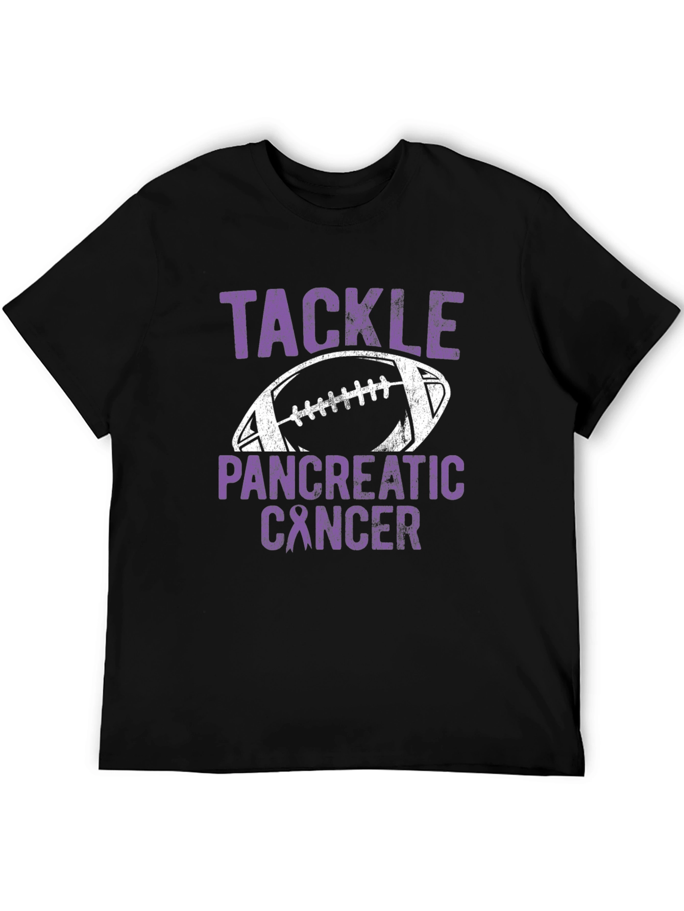 Tackle Pancreatic Cancer Football T-Shirt