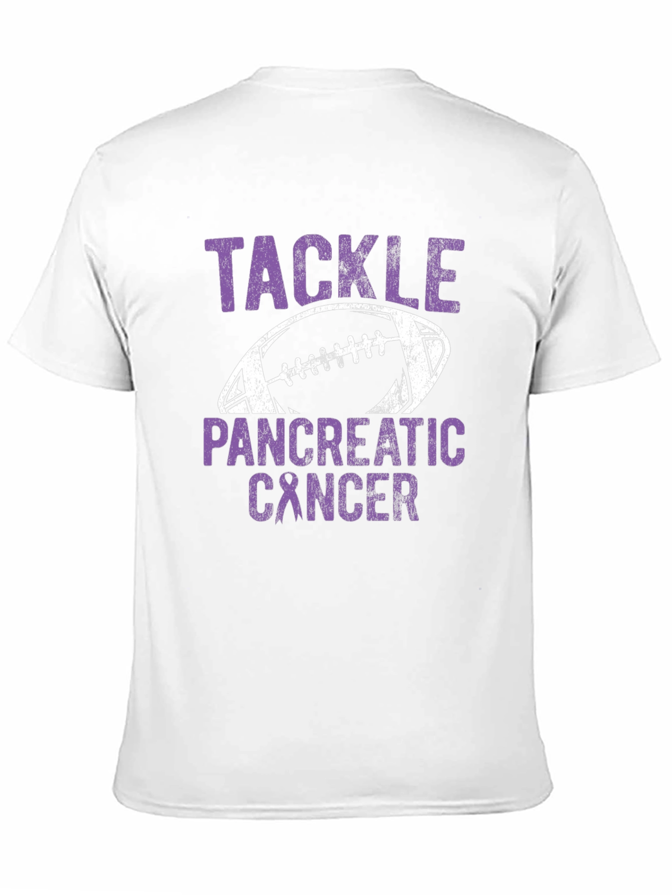 Tackle Pancreatic Cancer Football T-Shirt