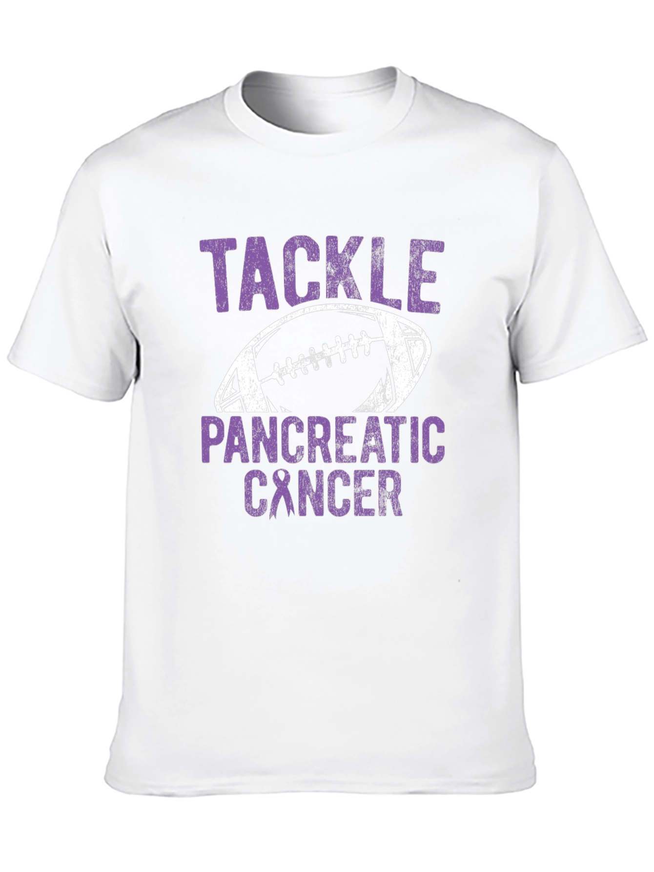 Tackle Pancreatic Cancer Football T-Shirt