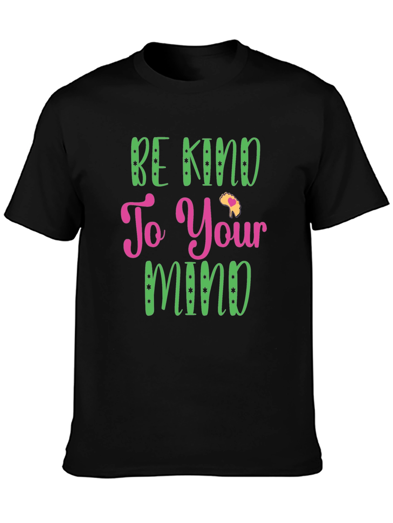 Be Kind to Your Mind Black Graphic Tee