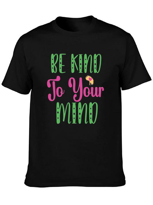 Be Kind to Your Mind Black Graphic Tee