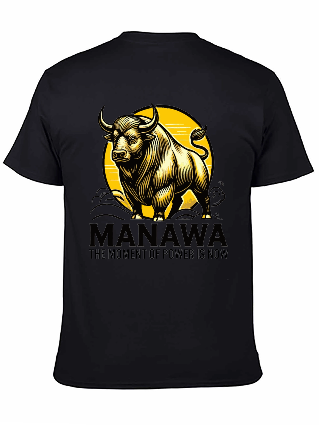 Manawa Bull Graphic T-Shirt - Power is Now