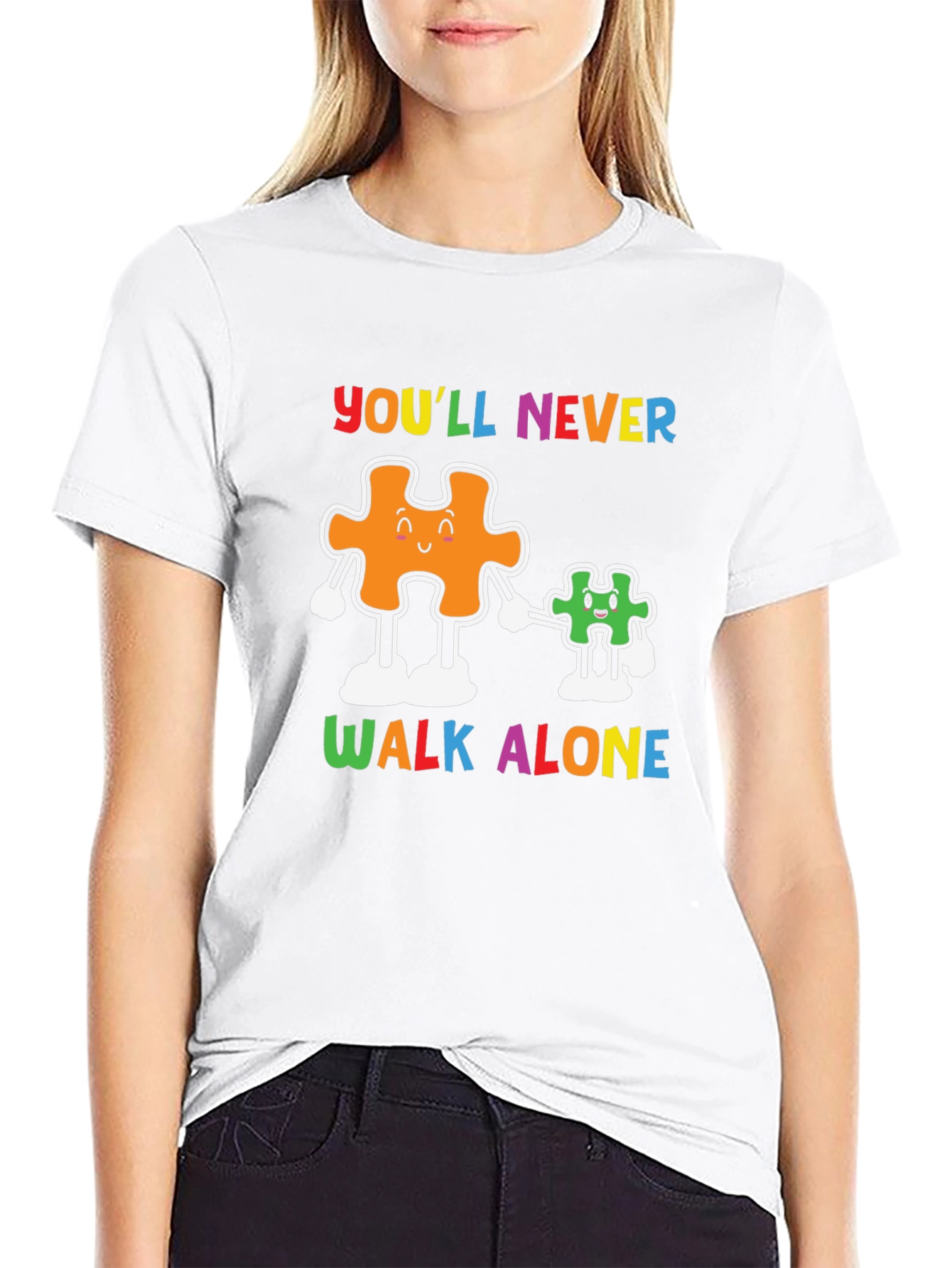 Youll Never Walk Alone Autism Awareness T-Shirt