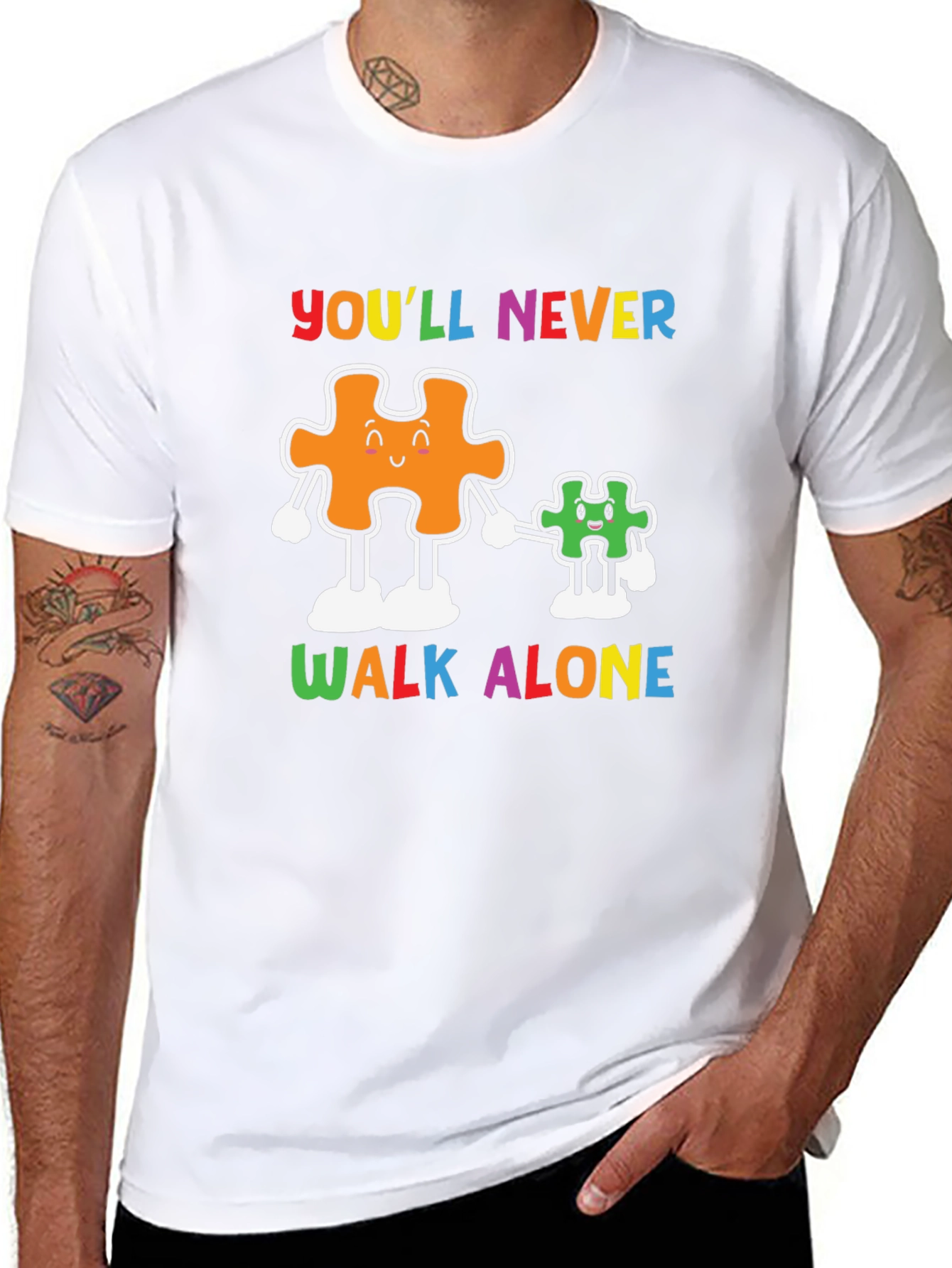 Youll Never Walk Alone Autism Awareness T-Shirt